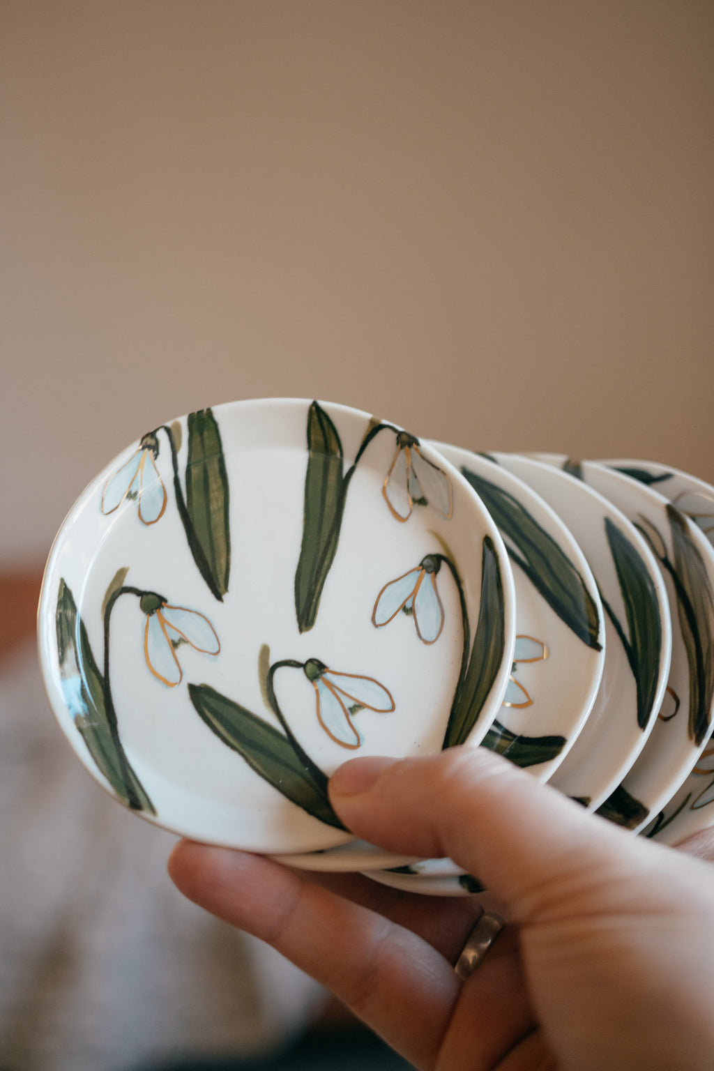 Sniegpulksteņi | Porcelāna šķīvītis