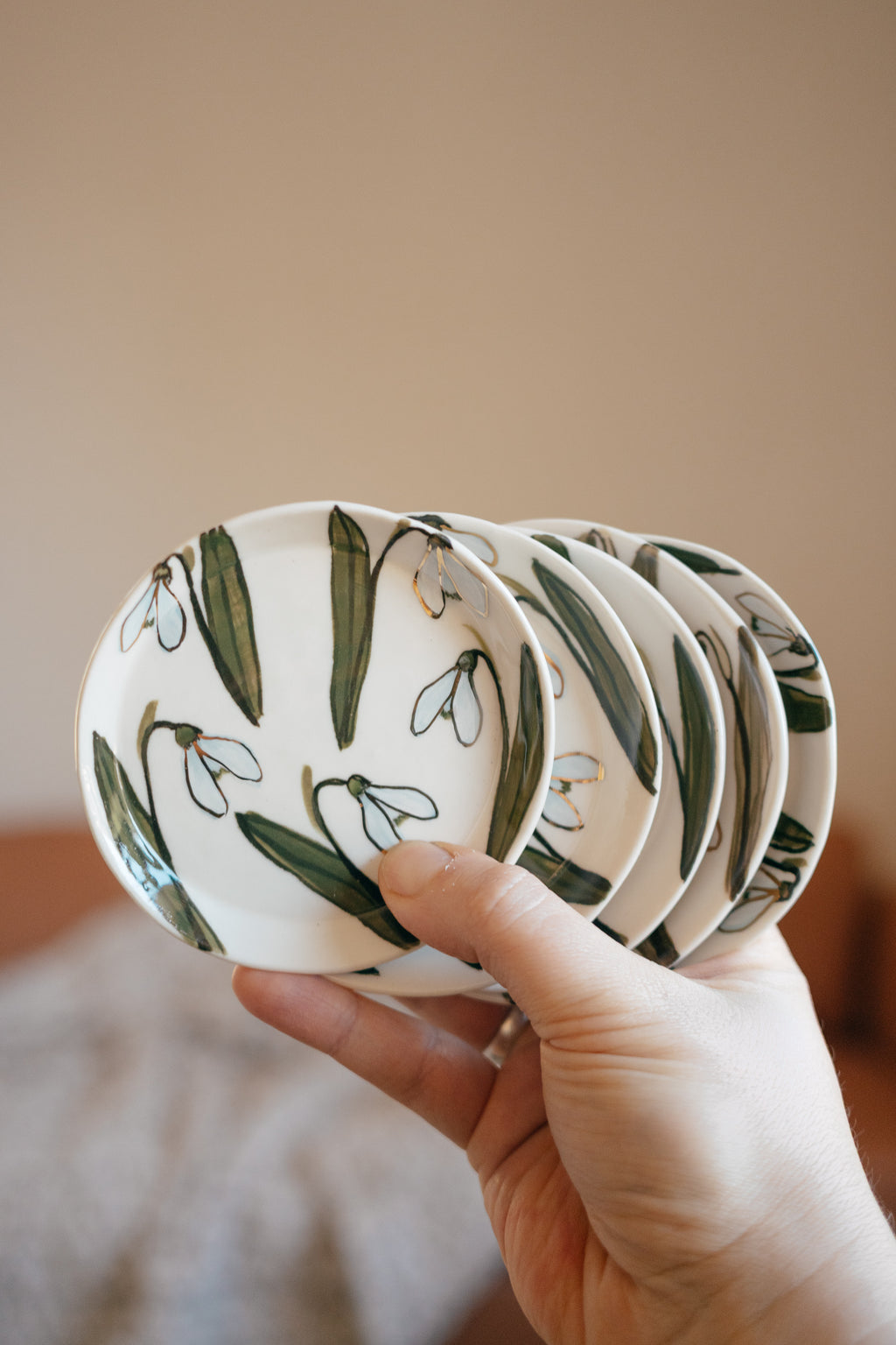 Sniegpulksteņi | Porcelāna šķīvītis