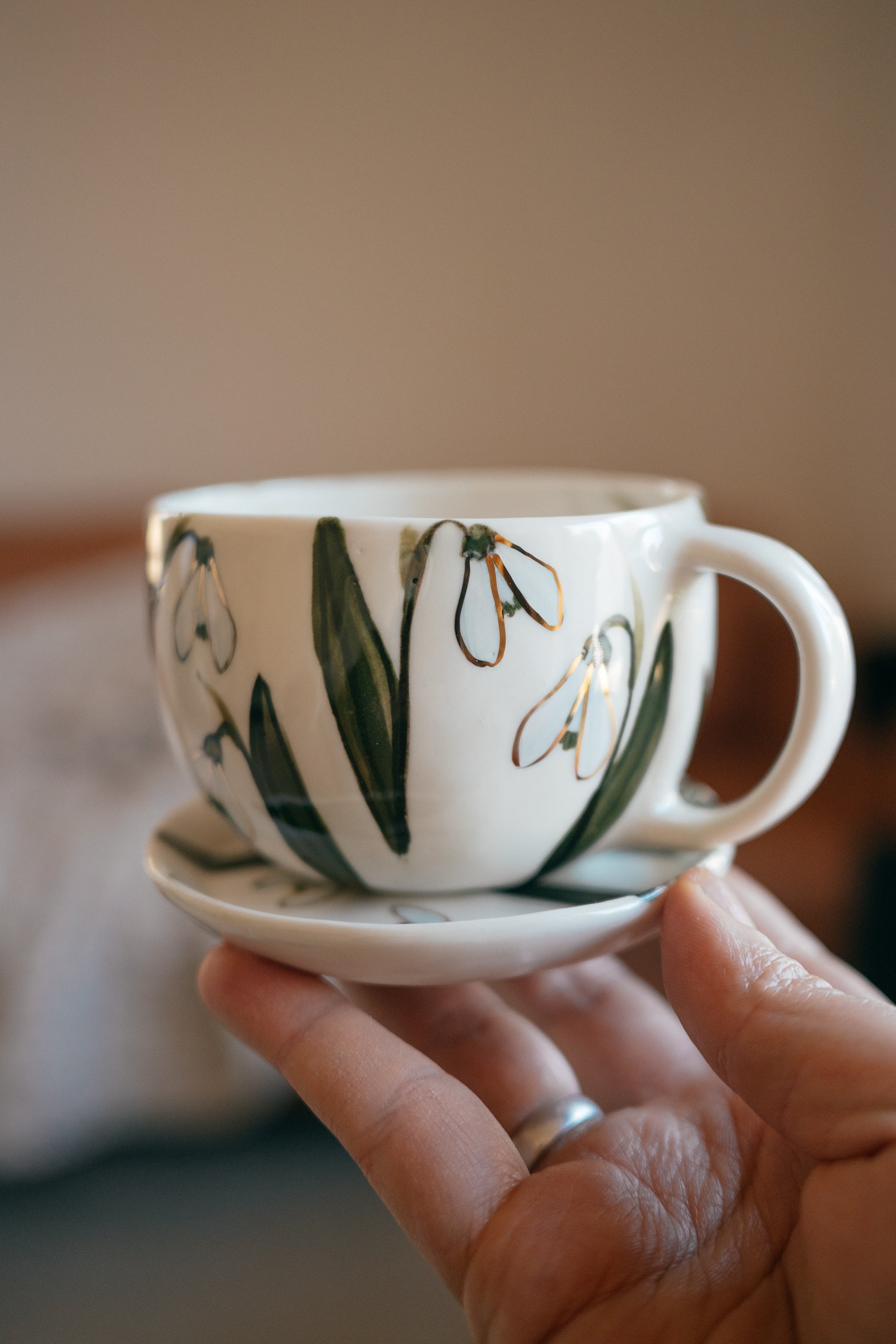 Sniegpulksteņi | Porcelāna krūze