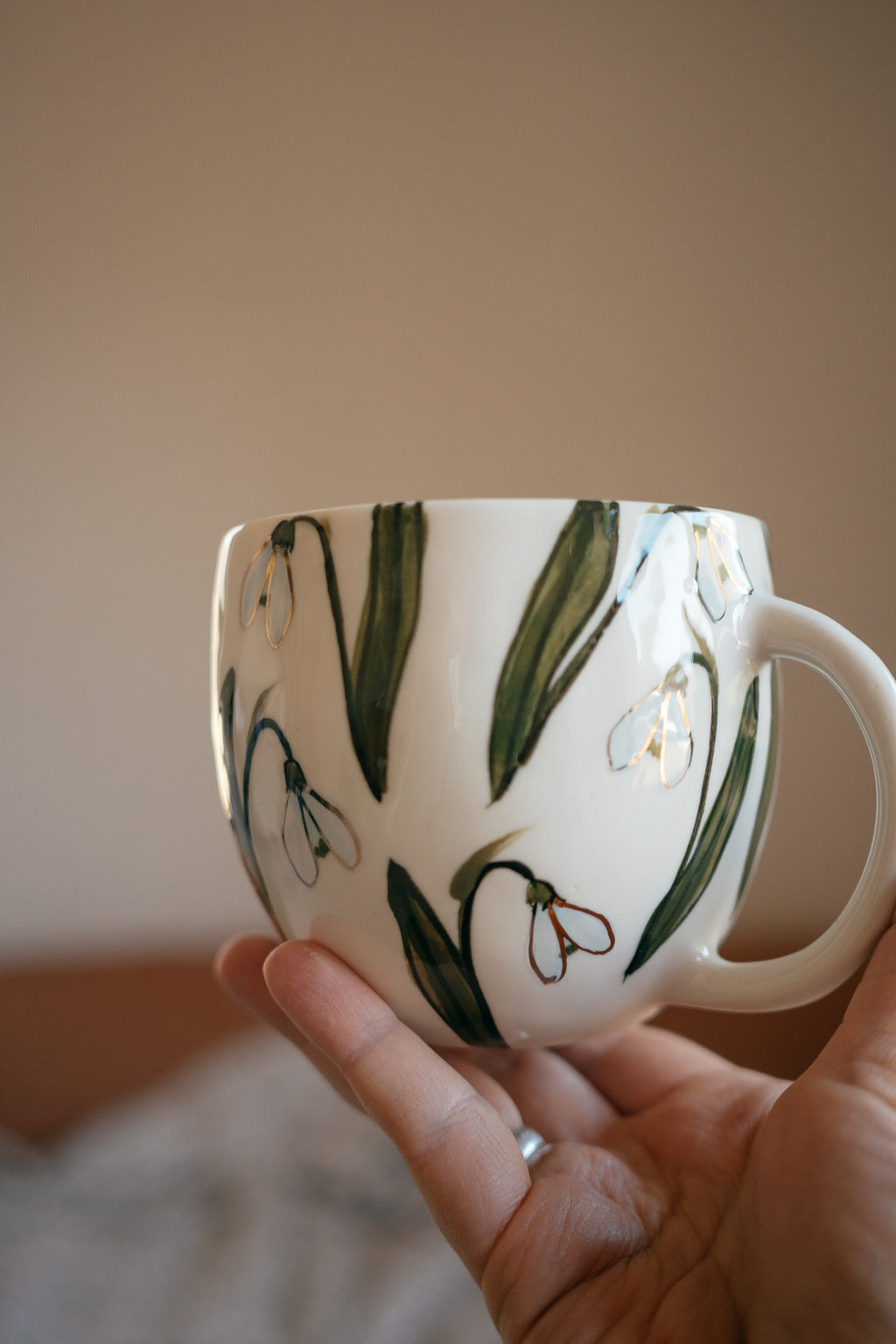 Sniegpulksteņi | Porcelāna krūze