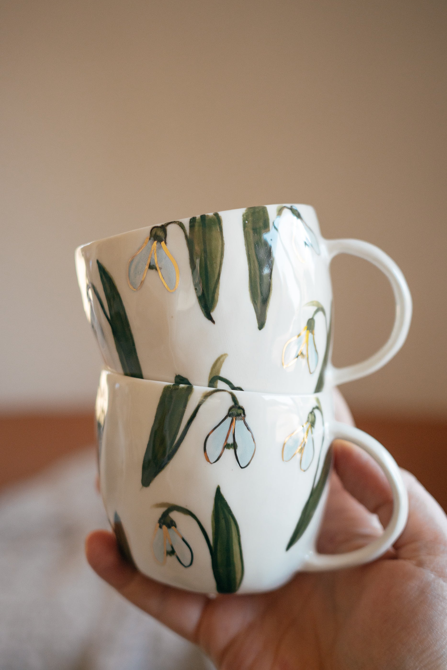 Sniegpulksteņi | Porcelāna krūze