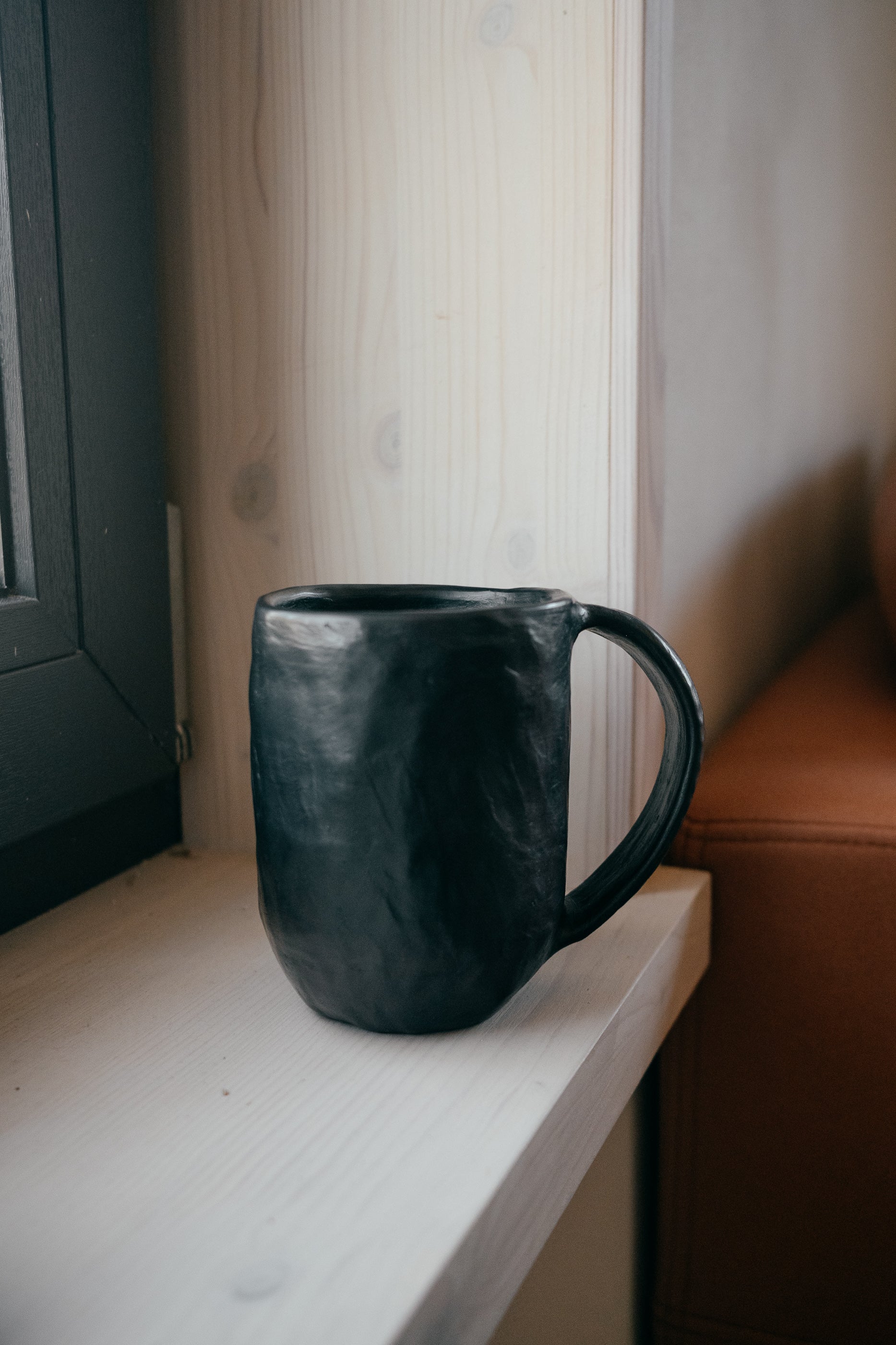 Black mug | Reduced Clay Ceramics