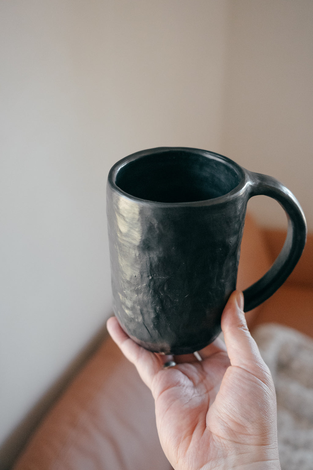 Black mug | Reduced Clay Ceramics