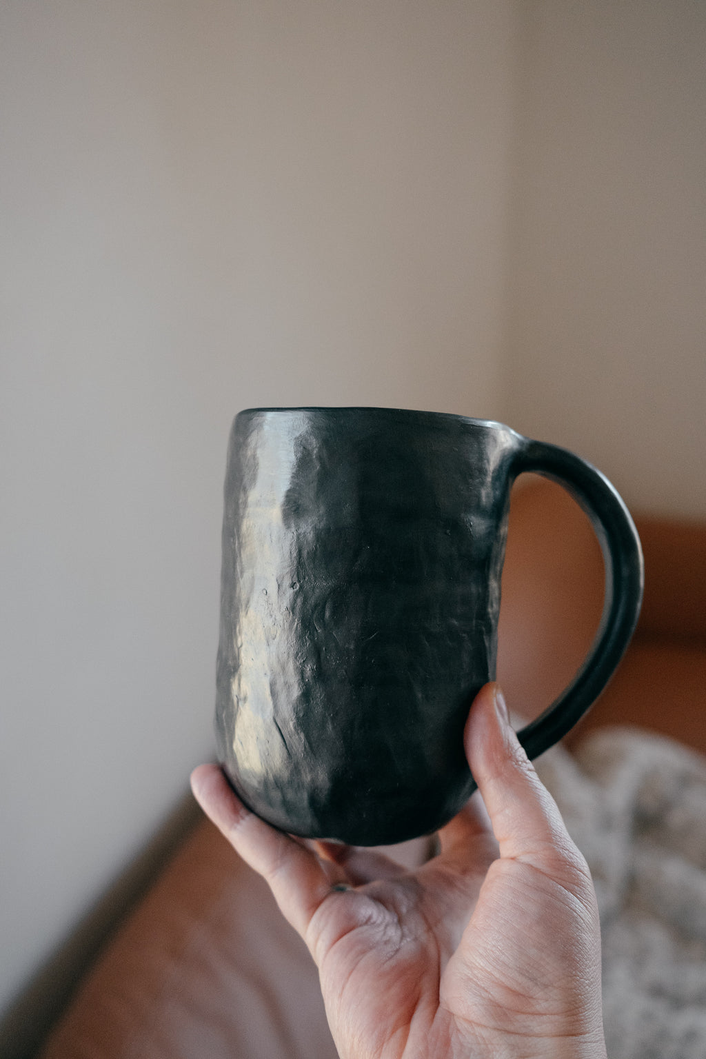 Black mug | Reduced Clay Ceramics
