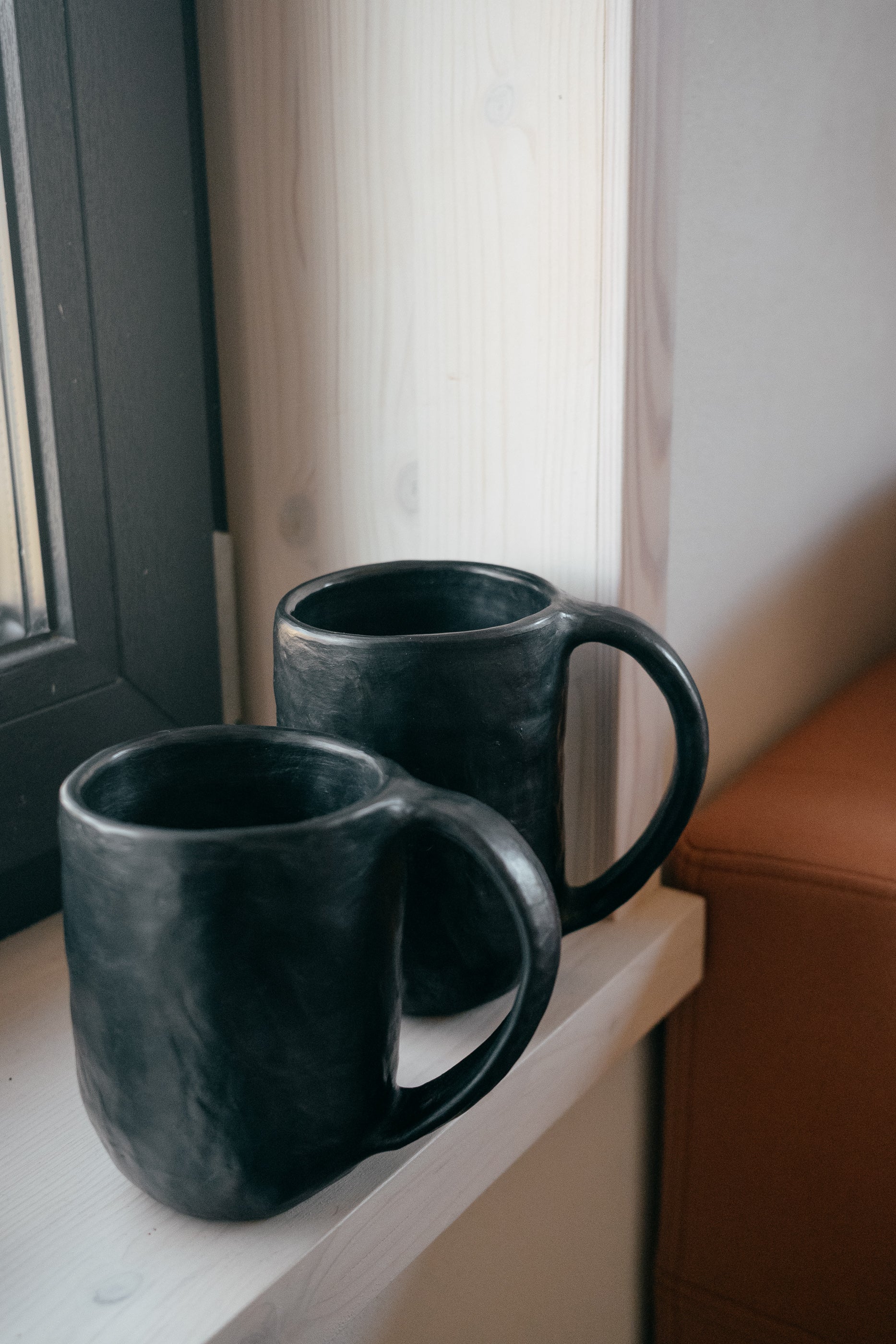 Black mug | Reduced Clay Ceramics