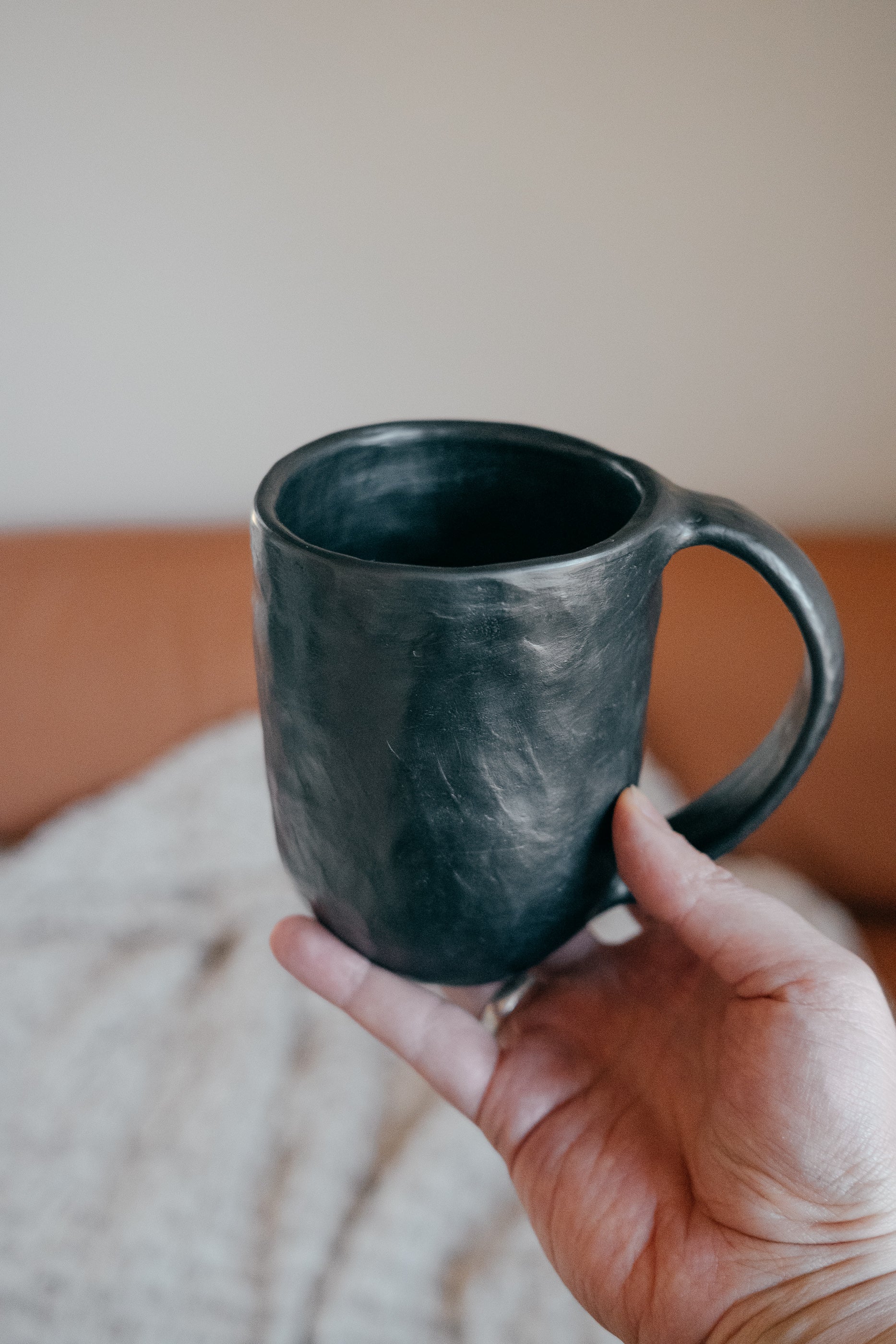 Black mug | Reduced Clay Ceramics