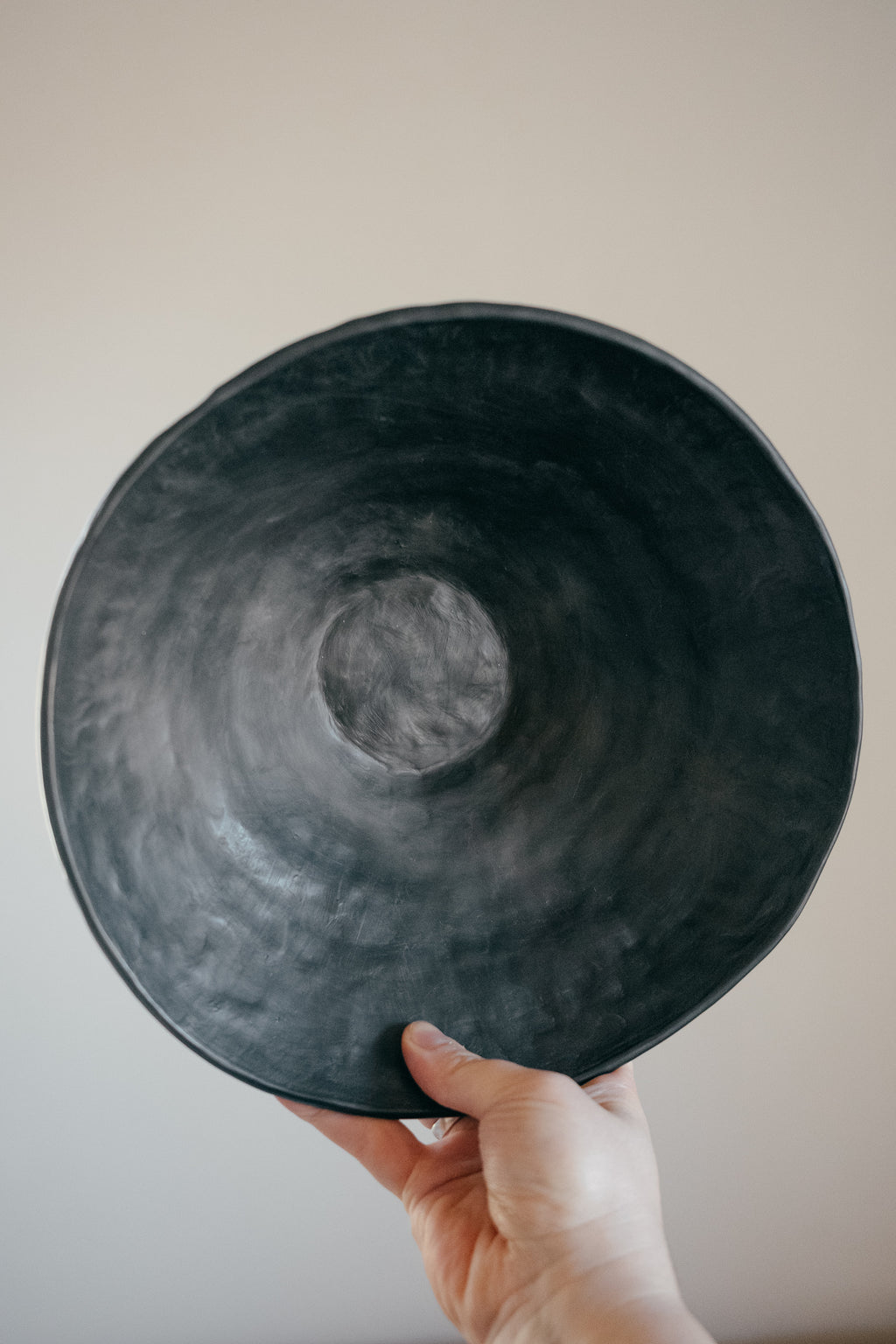 Black clay bowl | Woodfired clay ceramics