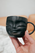 Happy face mug | Woodfired clay ceramics