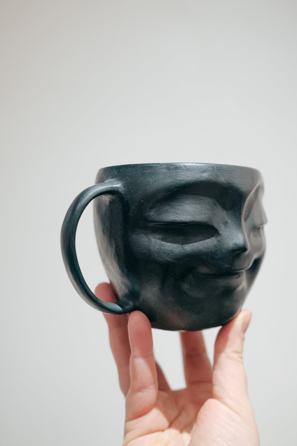 Happy face mug | Woodfired clay ceramics