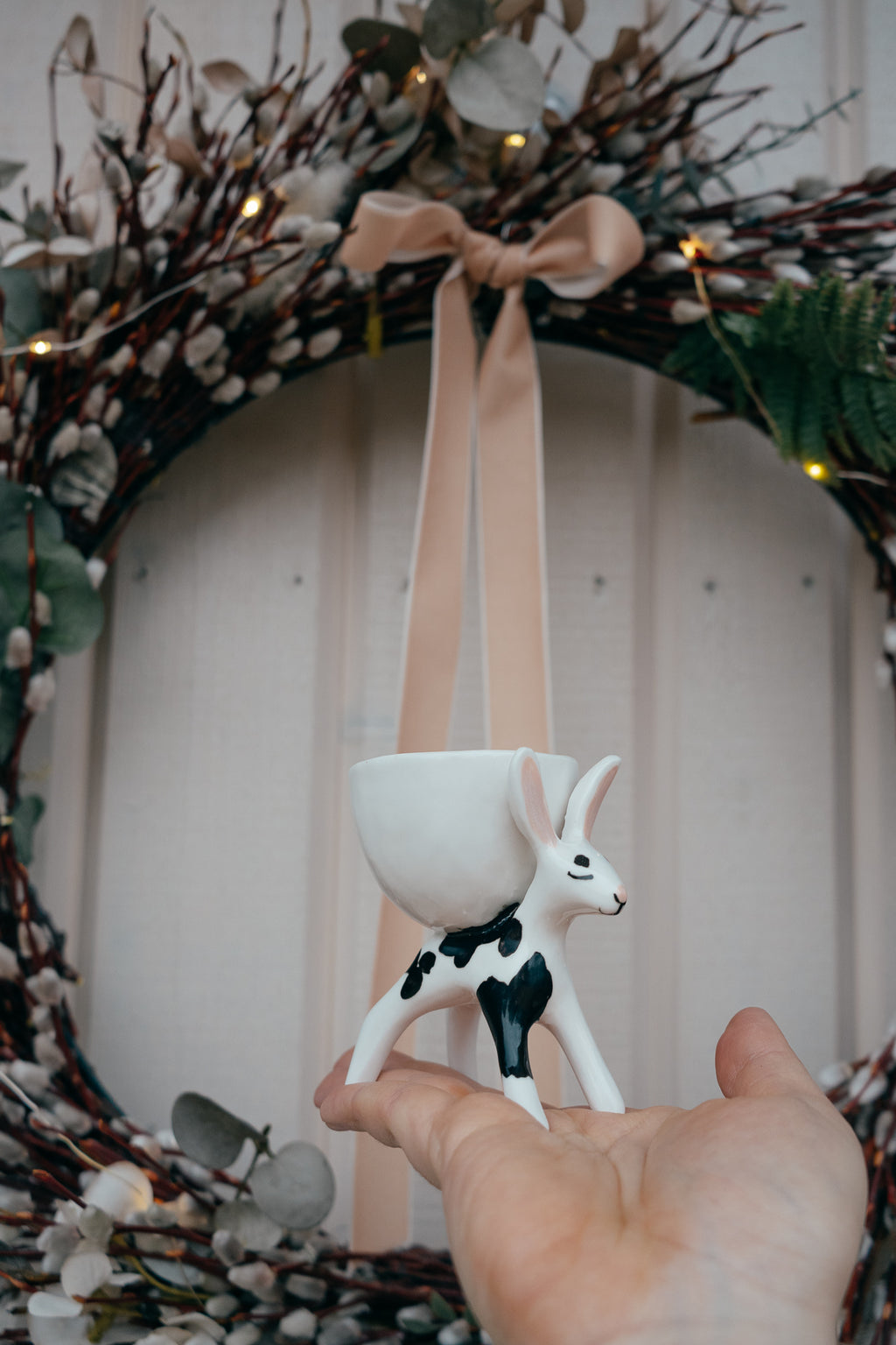 Bunny egg holder | Porcelain