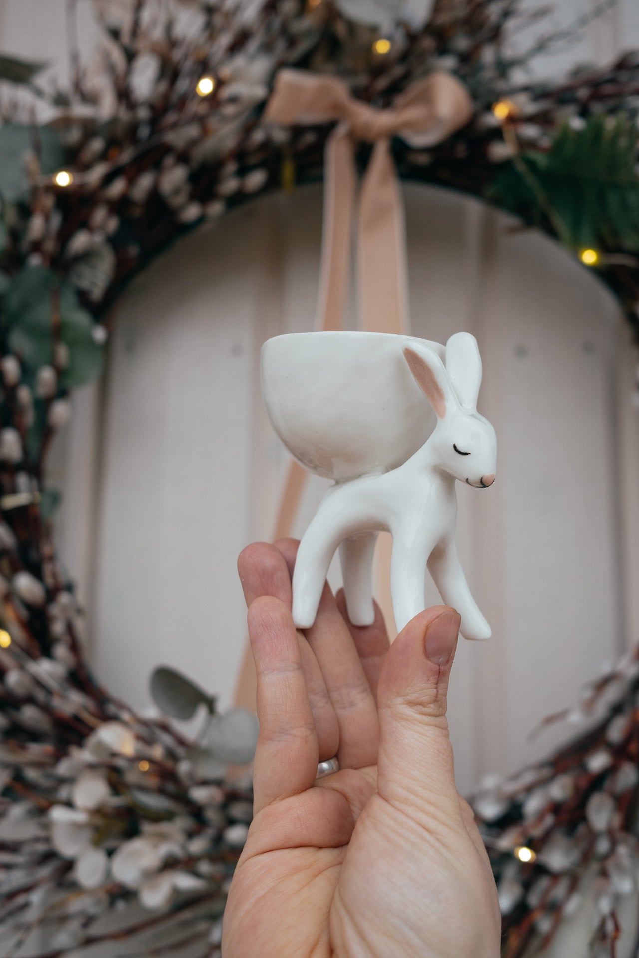 Bunny egg holder | Porcelain