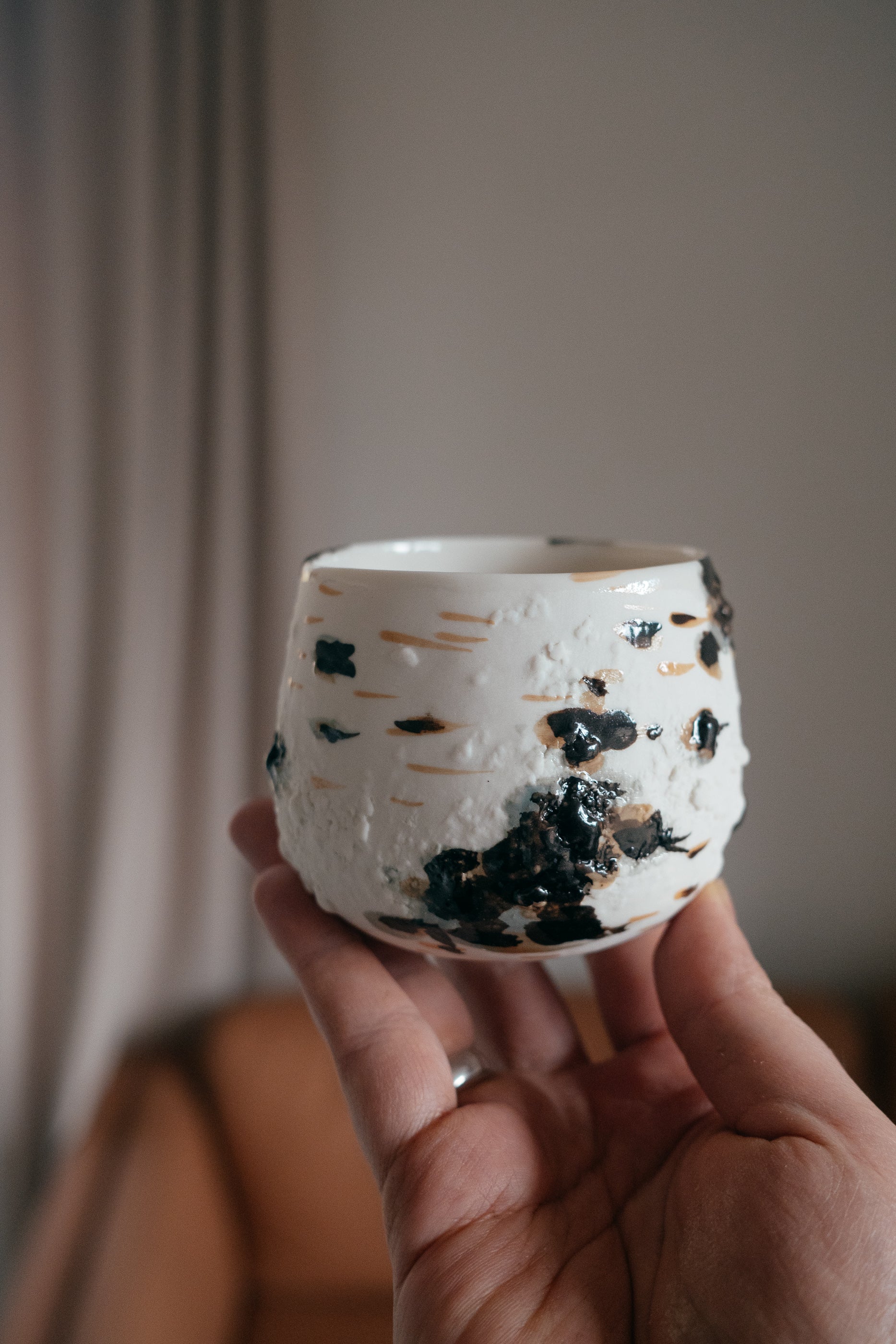 Birch | Handleless mug Porcelain