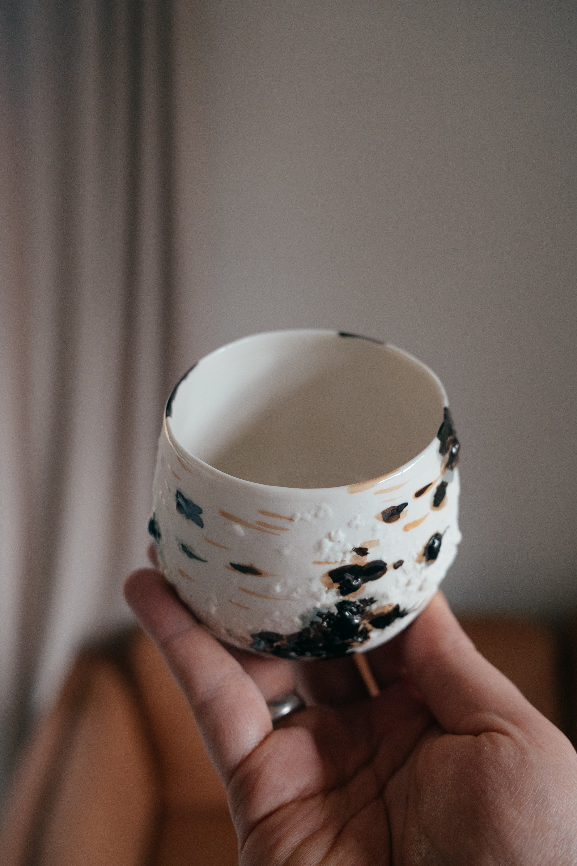 Birch | Handleless mug Porcelain
