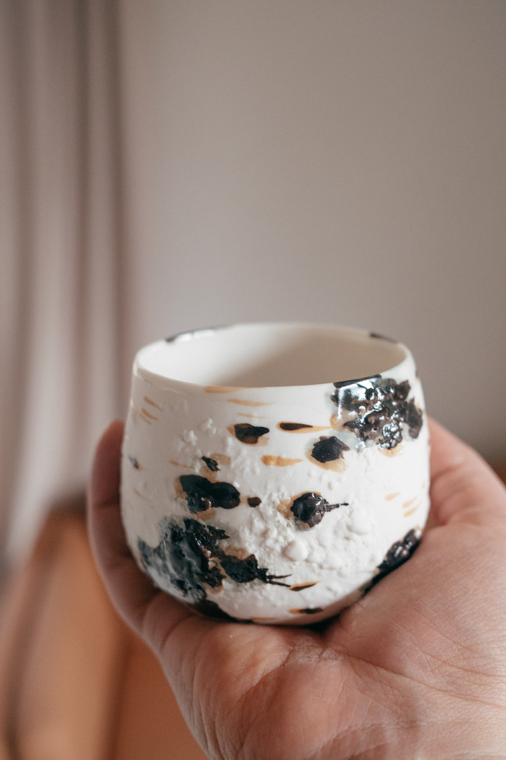 Birch | Handleless mug Porcelain