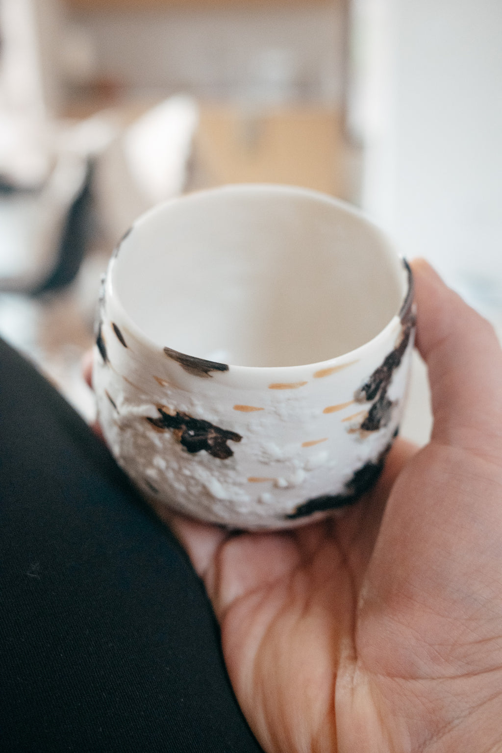 Birch | Handleless mug Porcelain