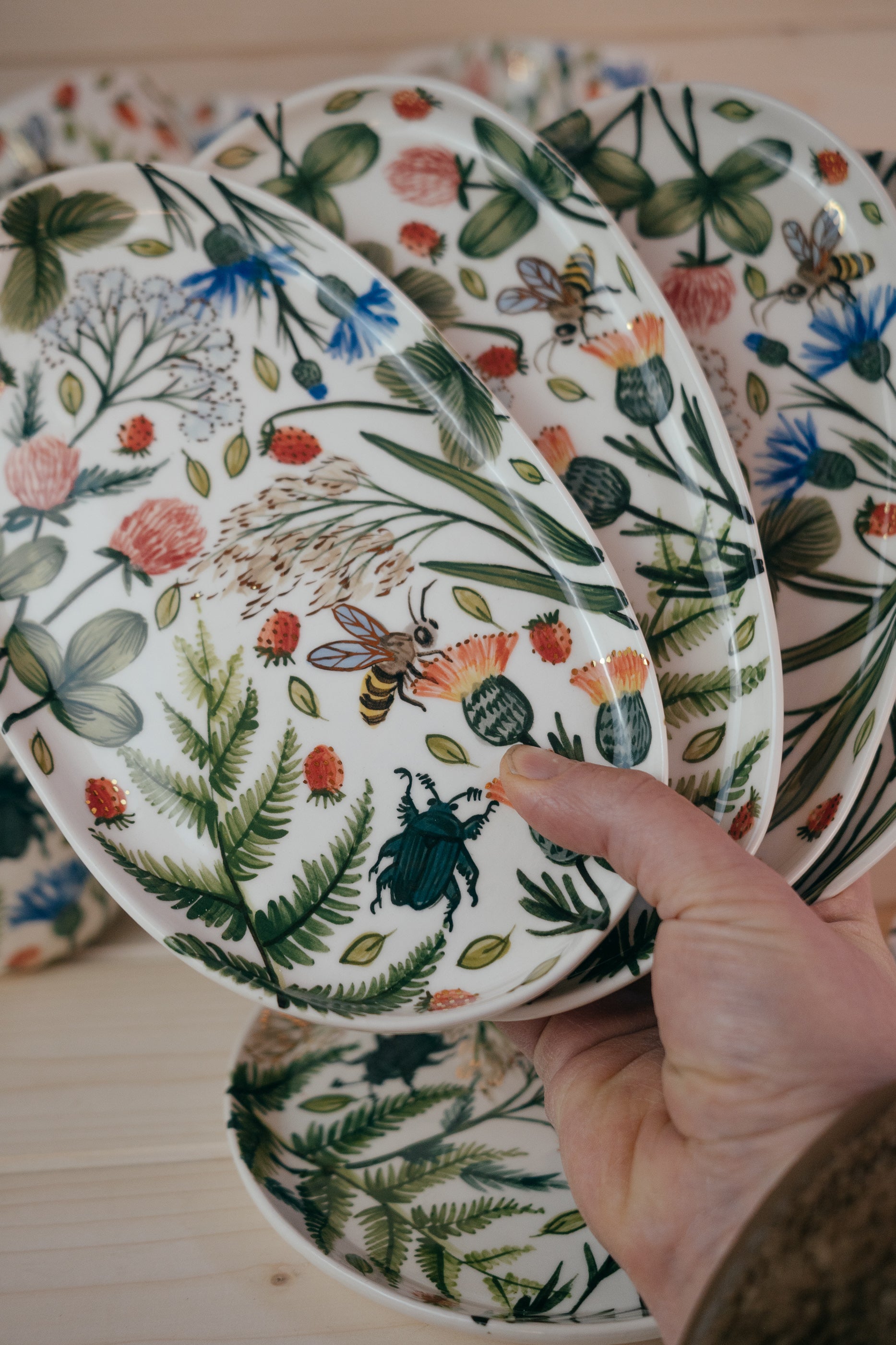 Summer Meadow | Hand Painted Porcelain Plate