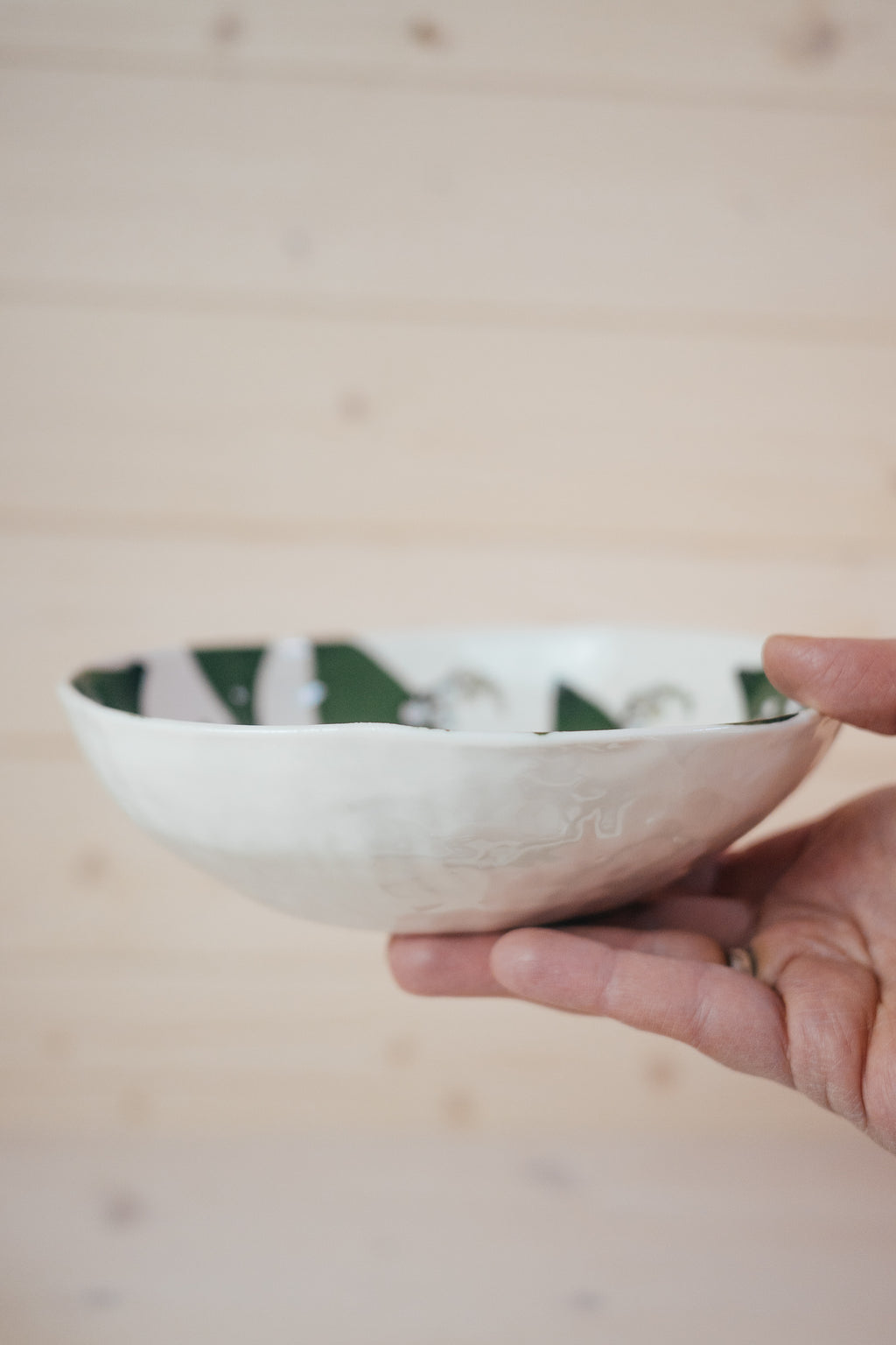 Cīrulis un maijpuķītes | Porcelāna bļoda