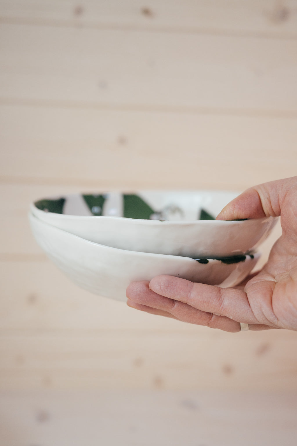 Cīrulis un maijpuķītes | Porcelāna bļoda