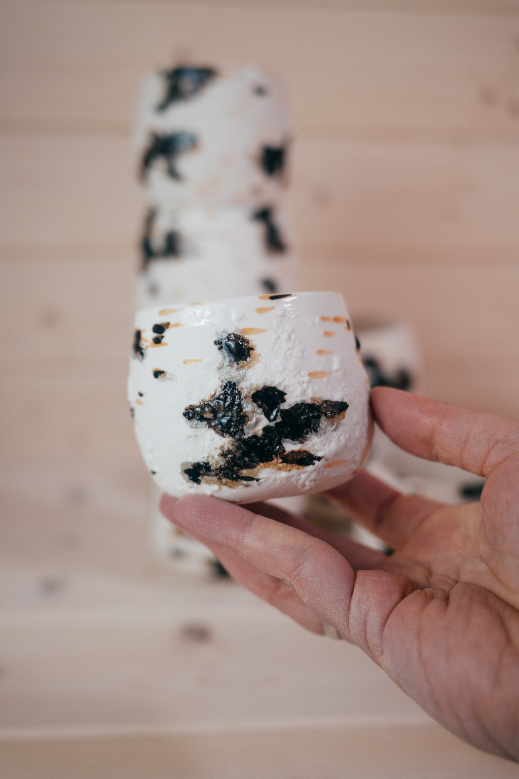 Birch | Handleless mug Porcelain