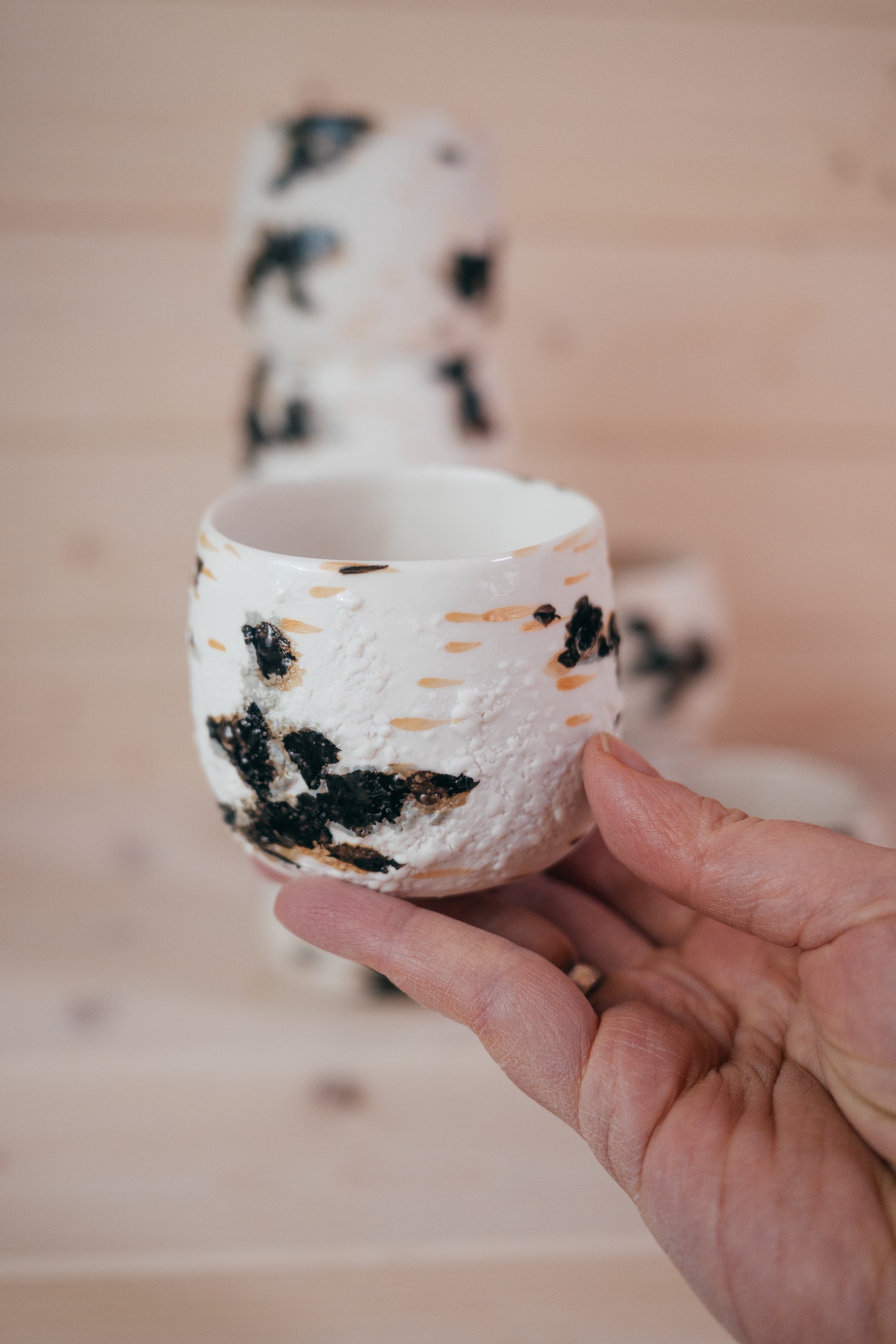 Birch | Handleless mug Porcelain