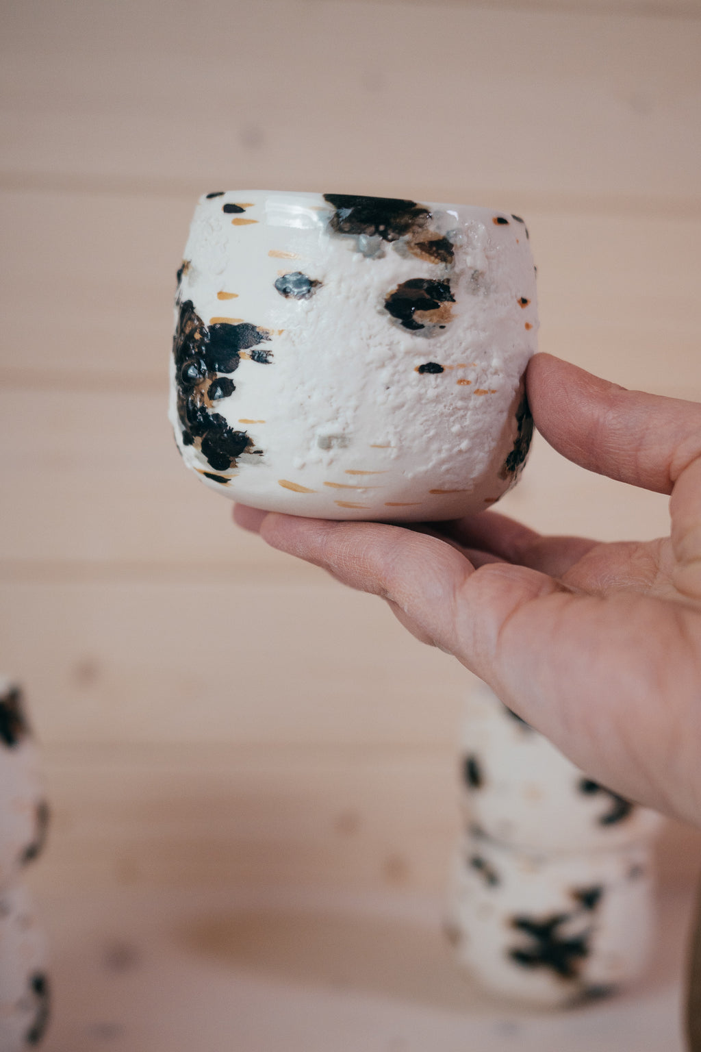 Birch | Handleless mug Porcelain