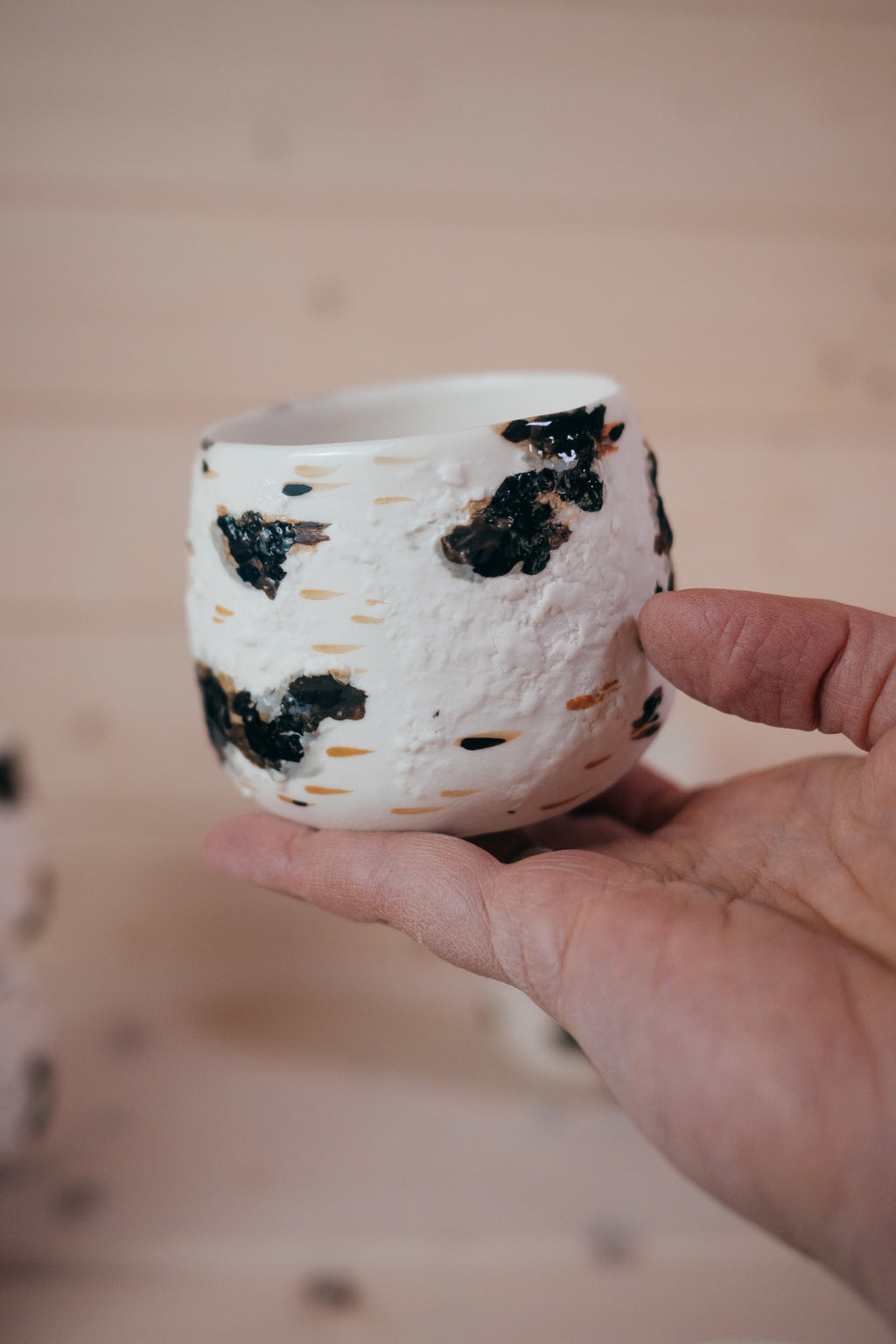 Birch | Handleless mug Porcelain