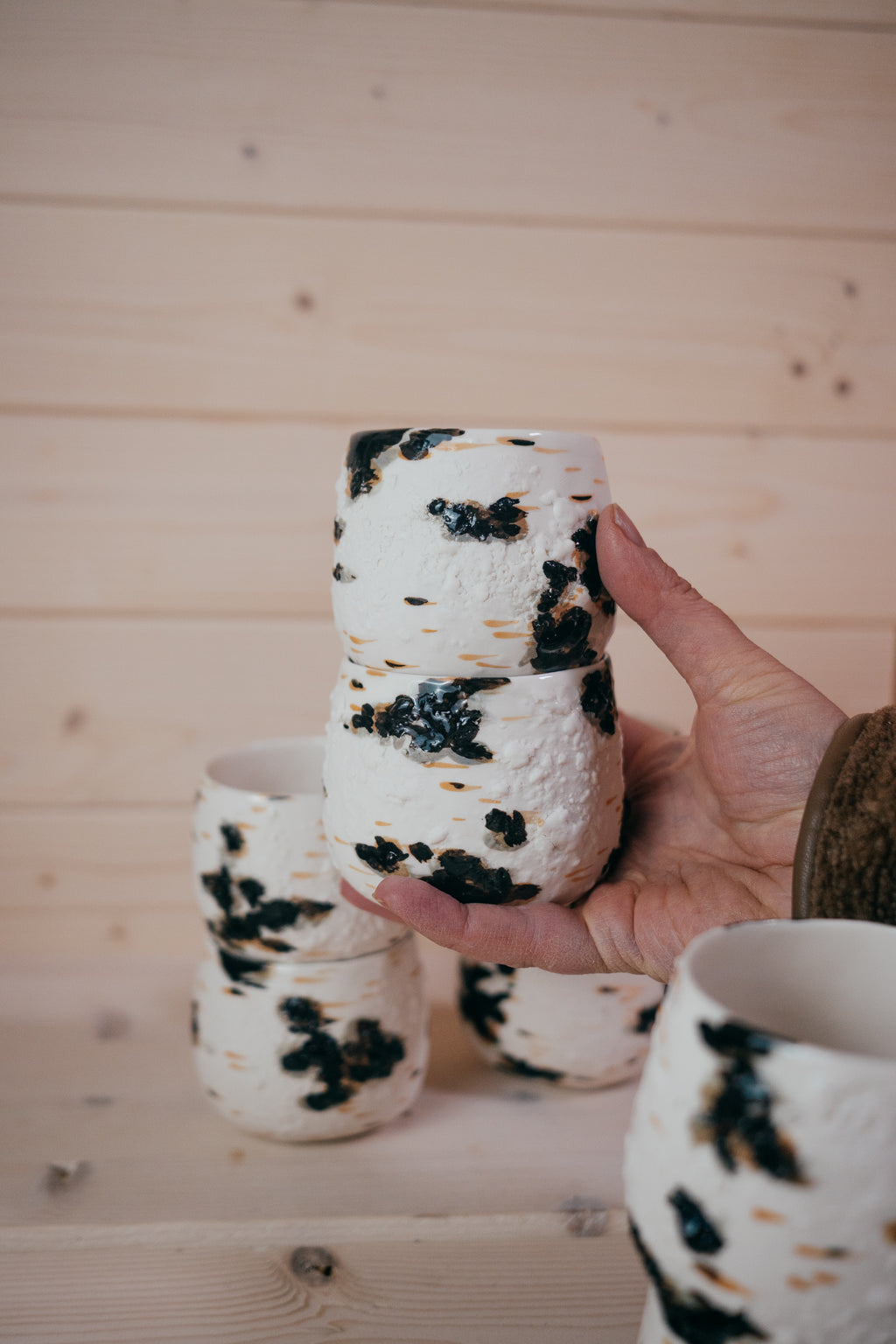 Birch | Handleless mug Porcelain
