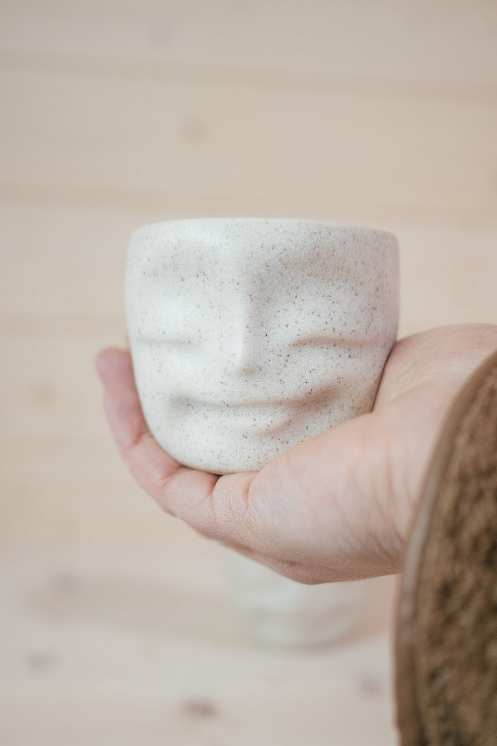 Happy face cup | Stoneware