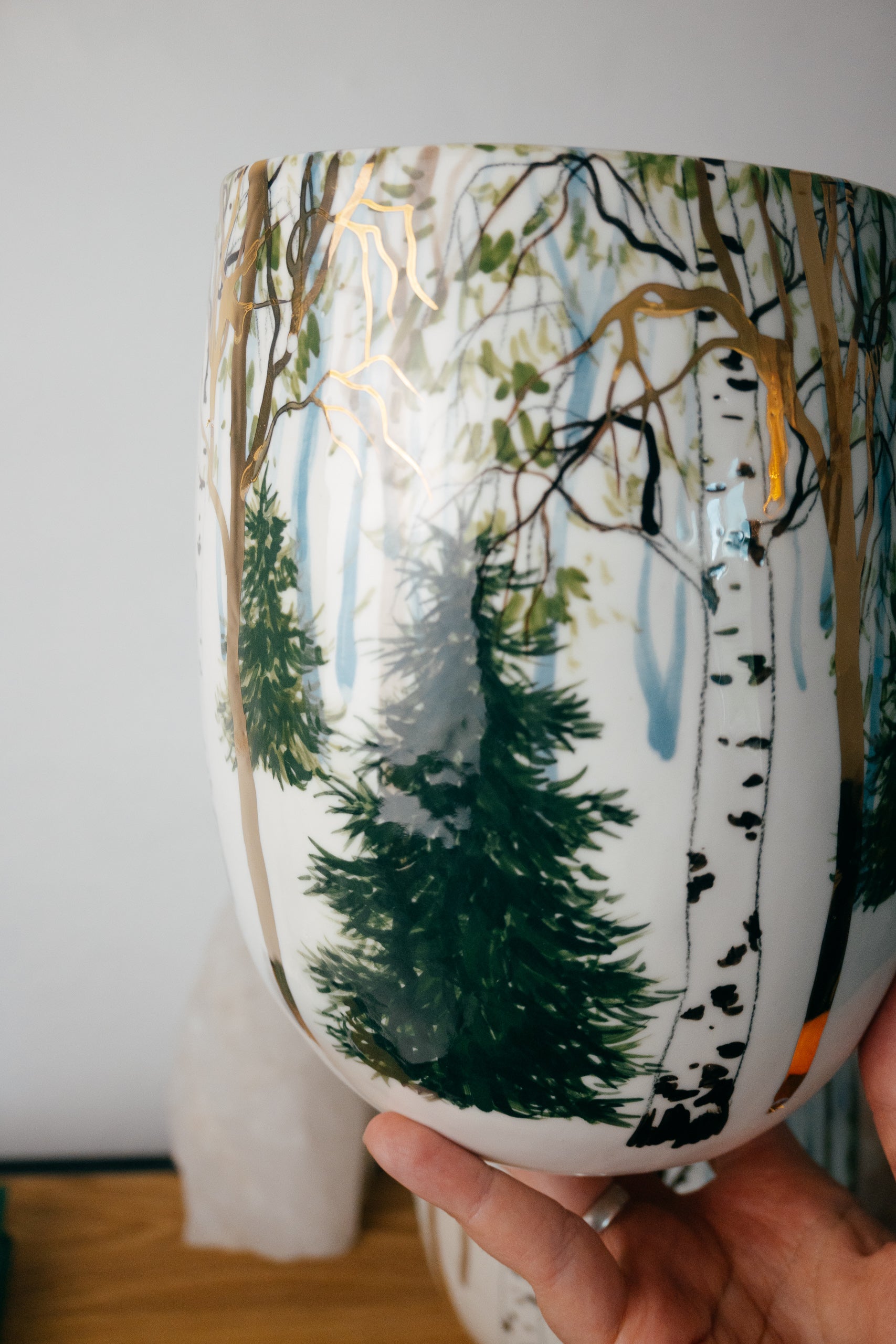 Golden forest | Large vase