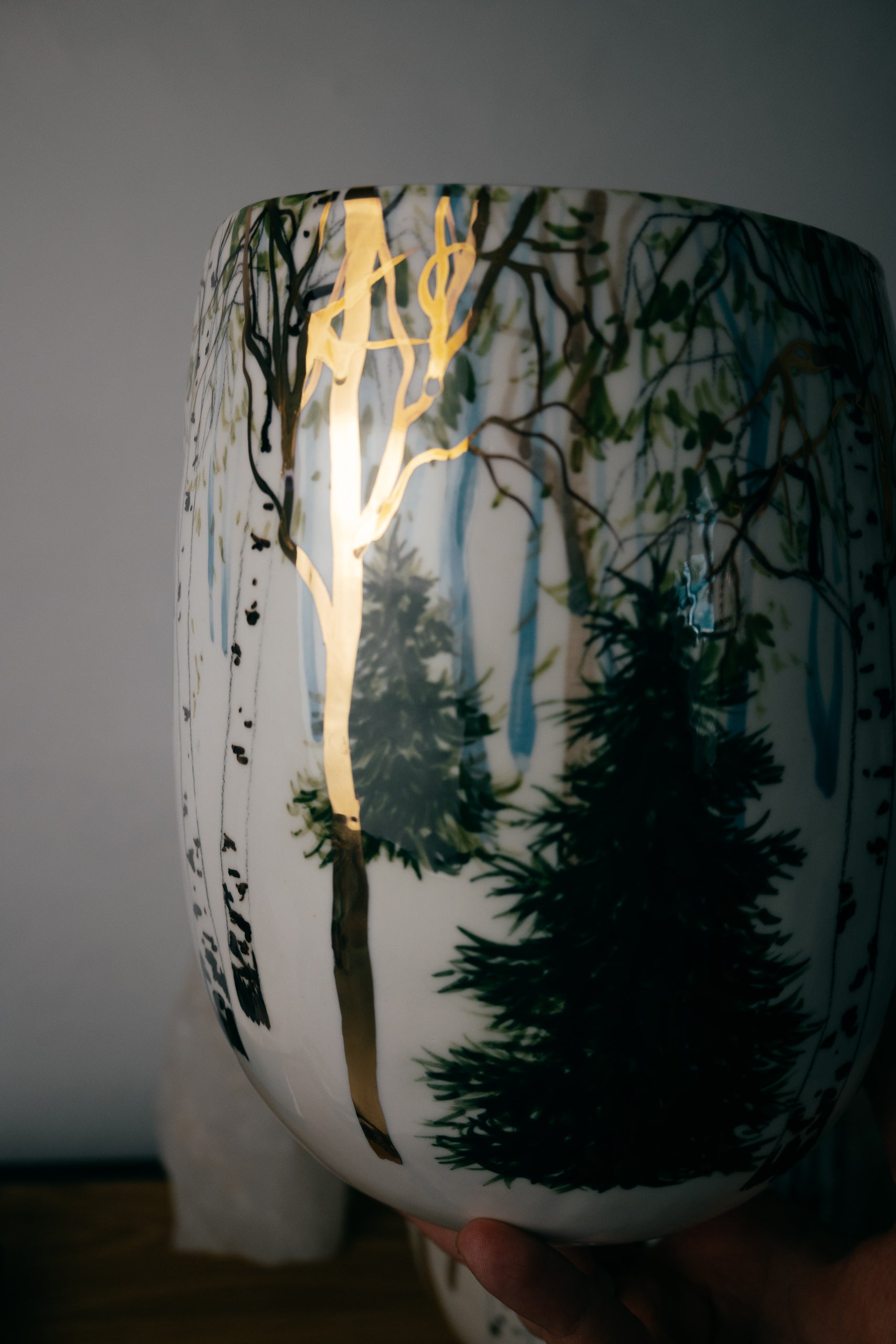 Golden forest | Large vase