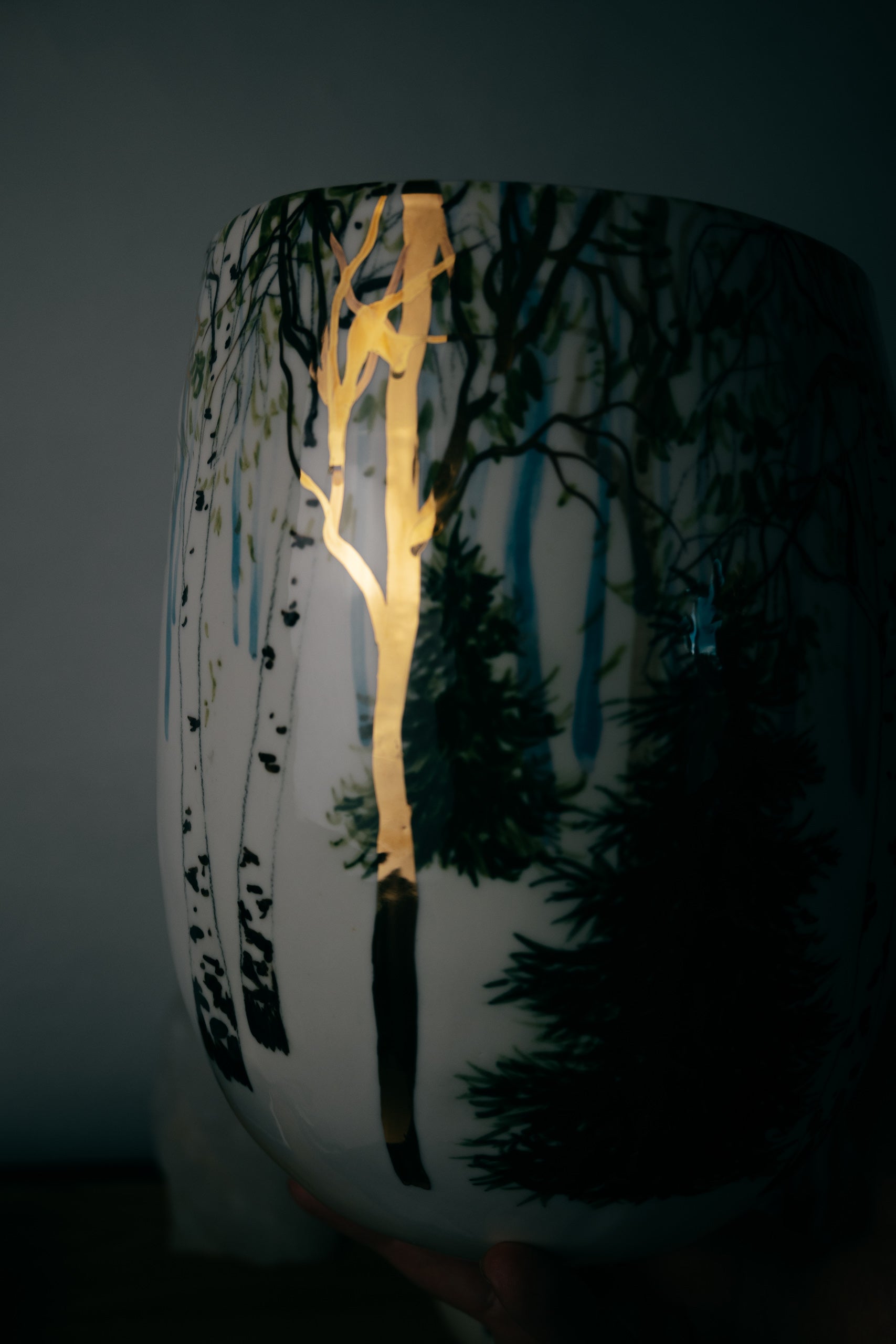 Golden forest | Large vase