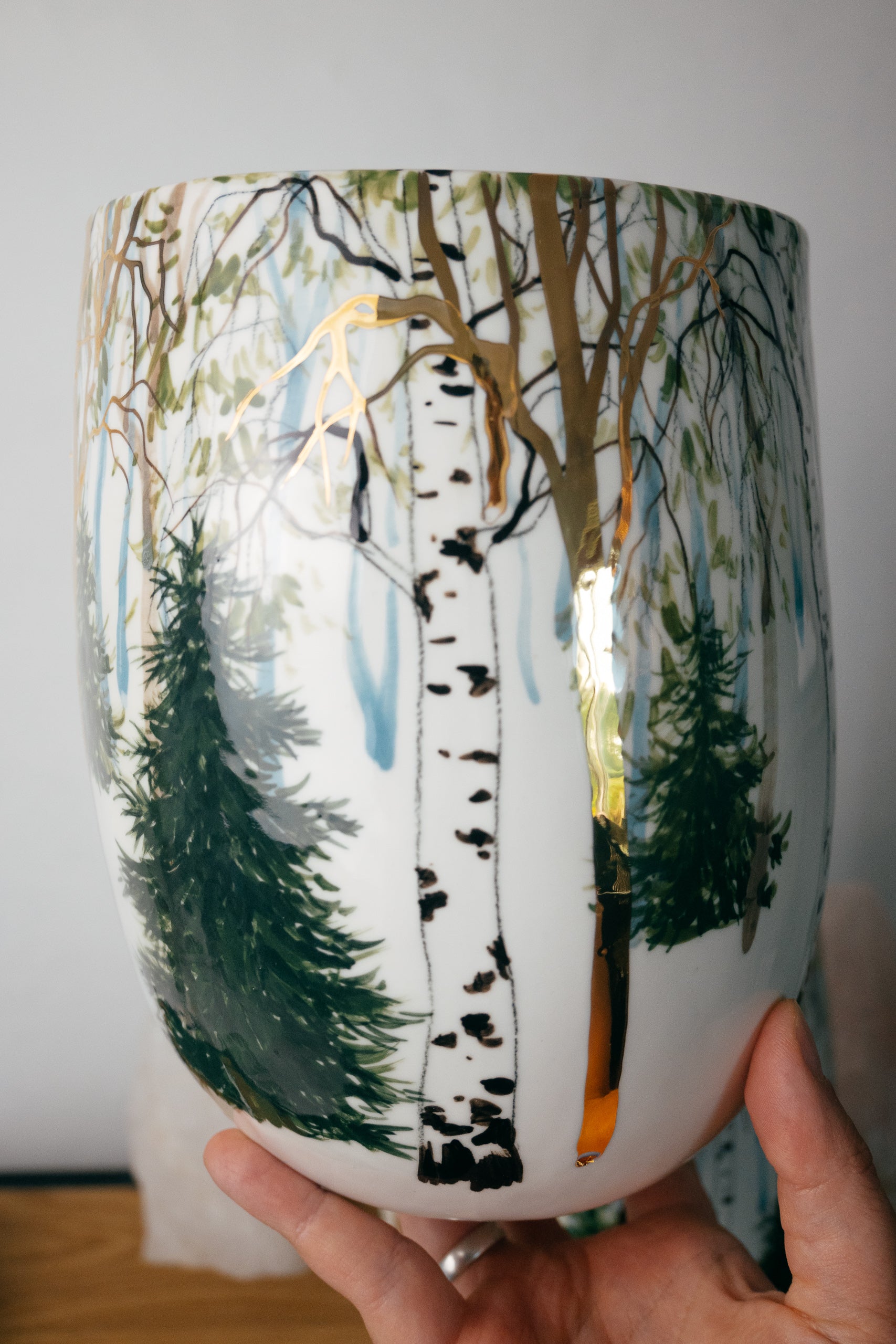 Golden forest | Large vase