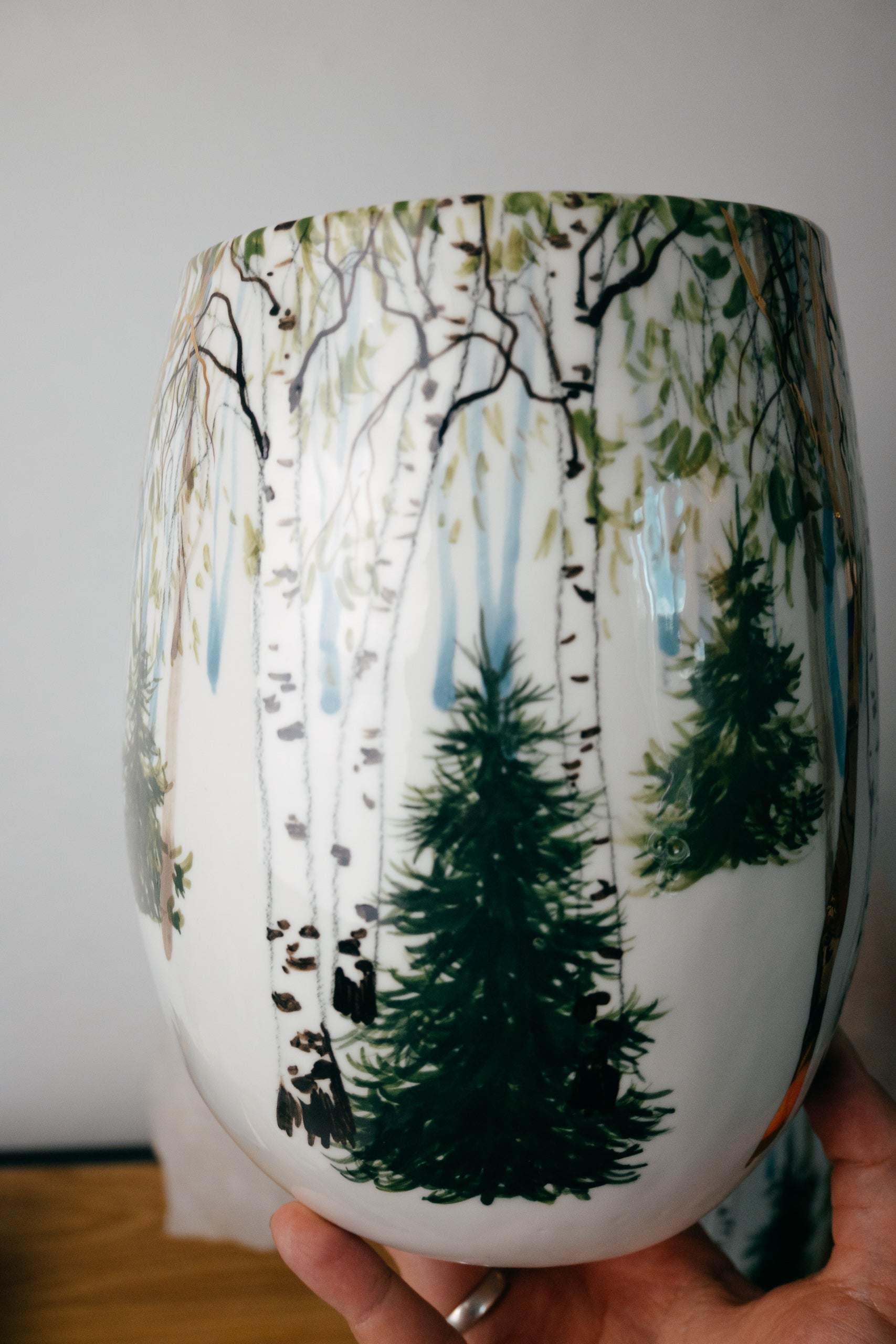 Golden forest | Large vase