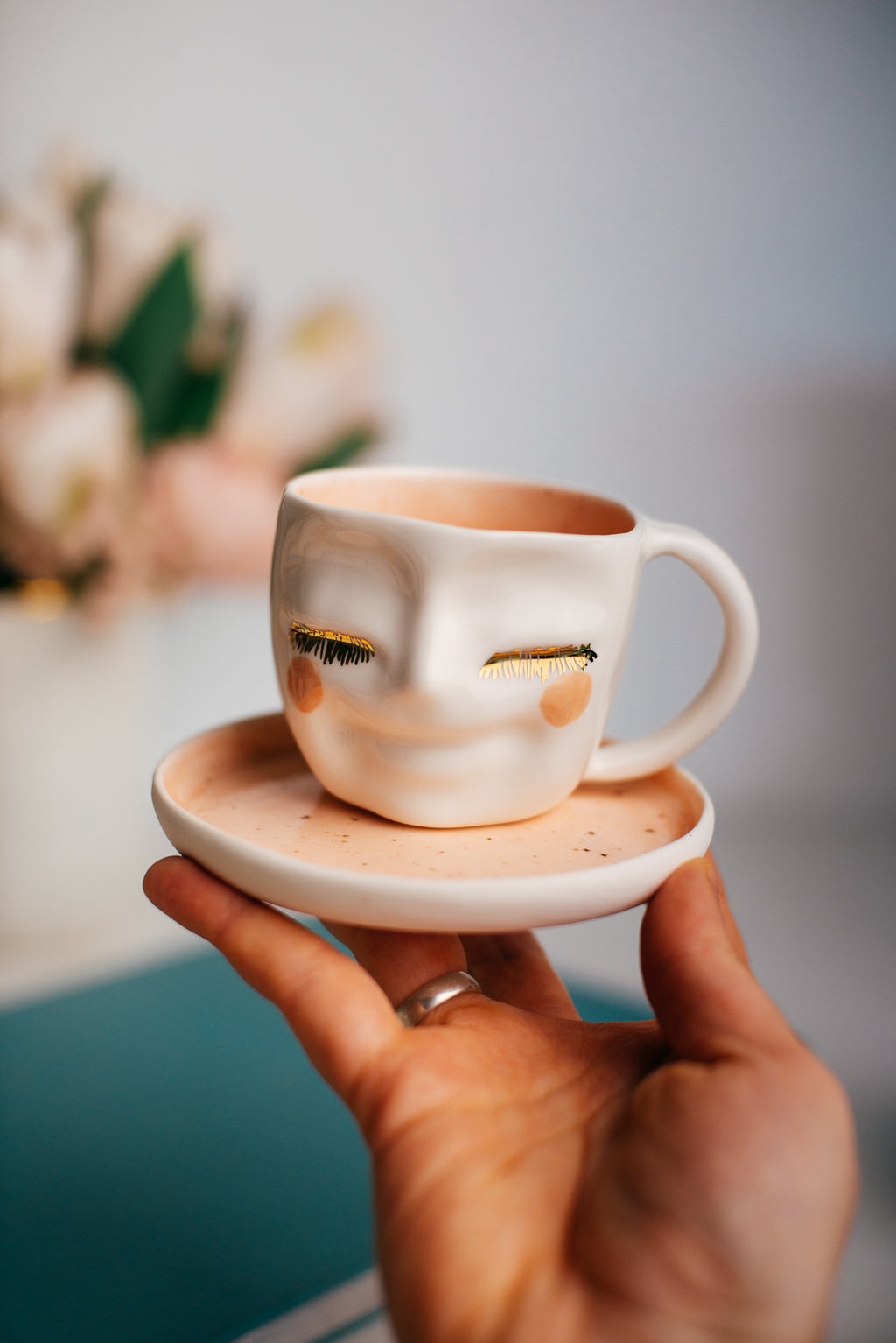 Happy face S size | Porcelain mug