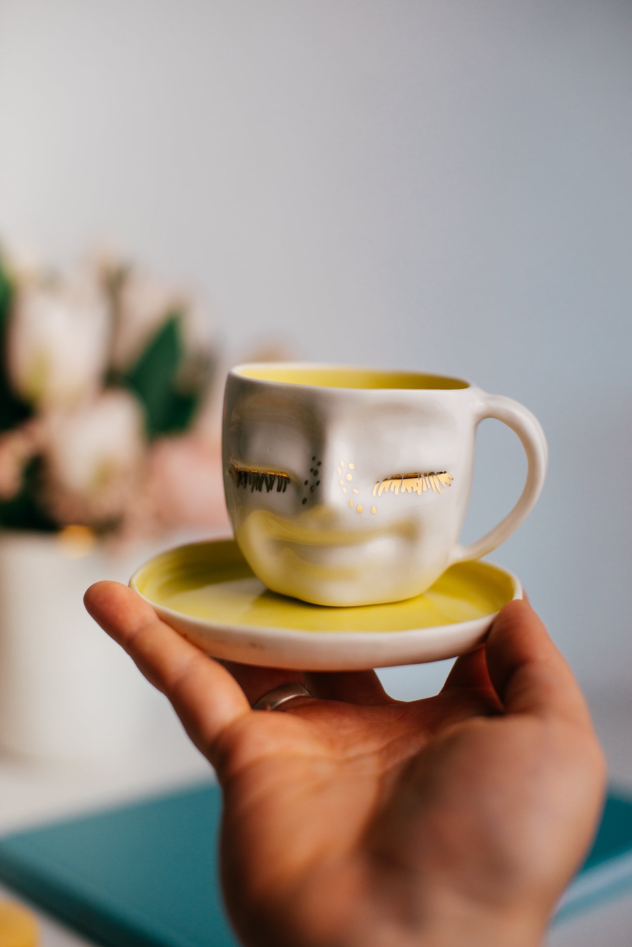 Happy face S size | Porcelain mug