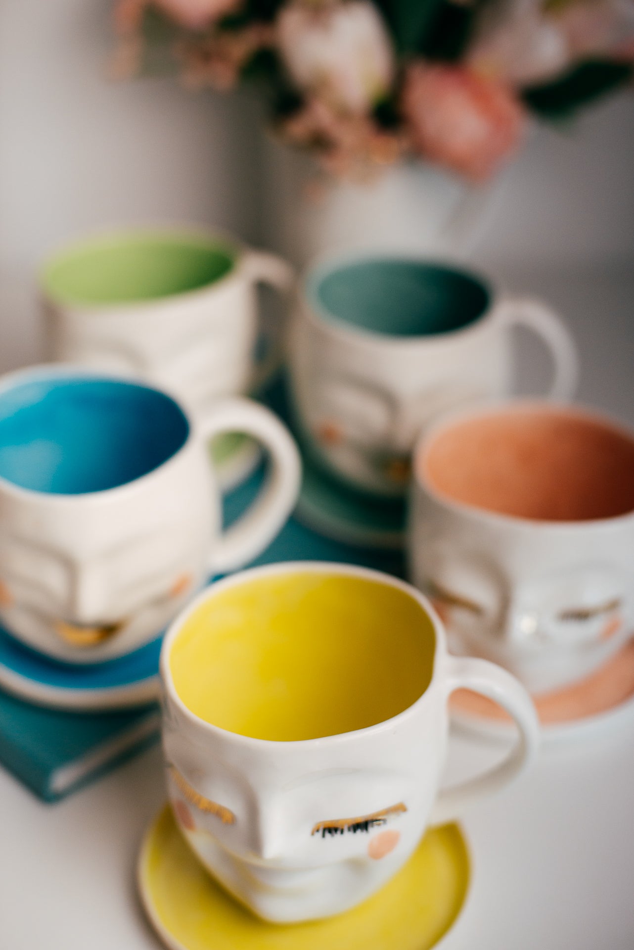 Happy face M size | Porcelain mug