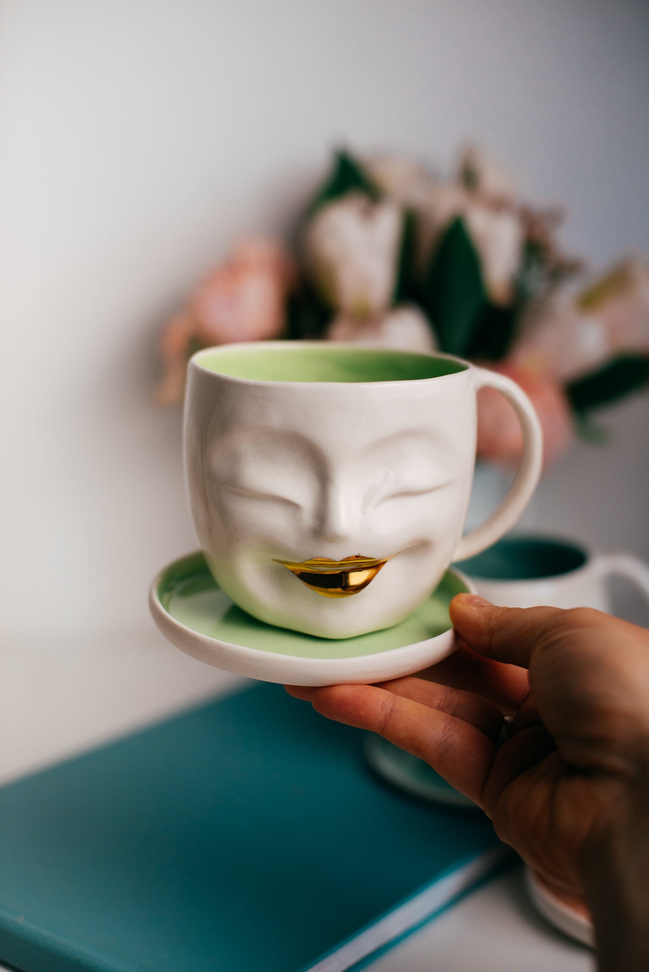 Happy face M size | Porcelain mug
