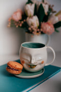 Laimīgās sejas M apaļīgās krūzes | Porcelāns