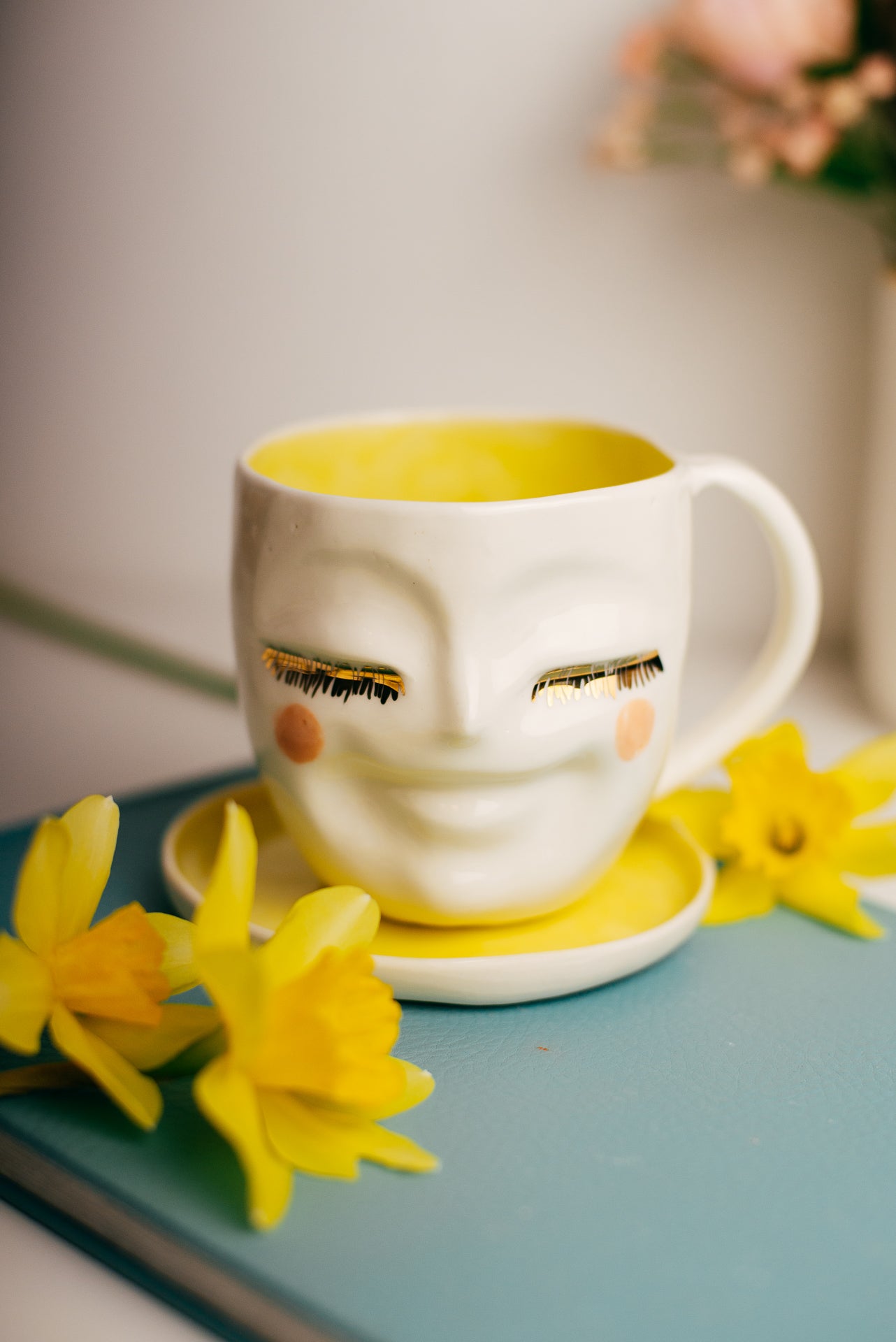 Happy face M size | Porcelain mug