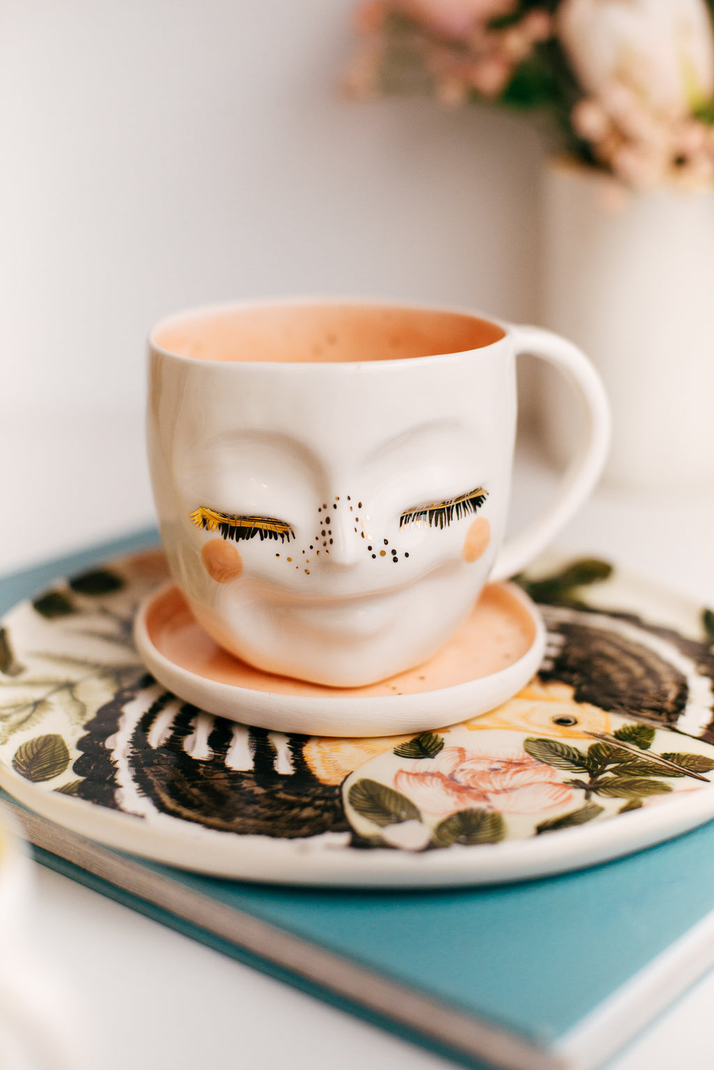 Happy face M size | Porcelain mug