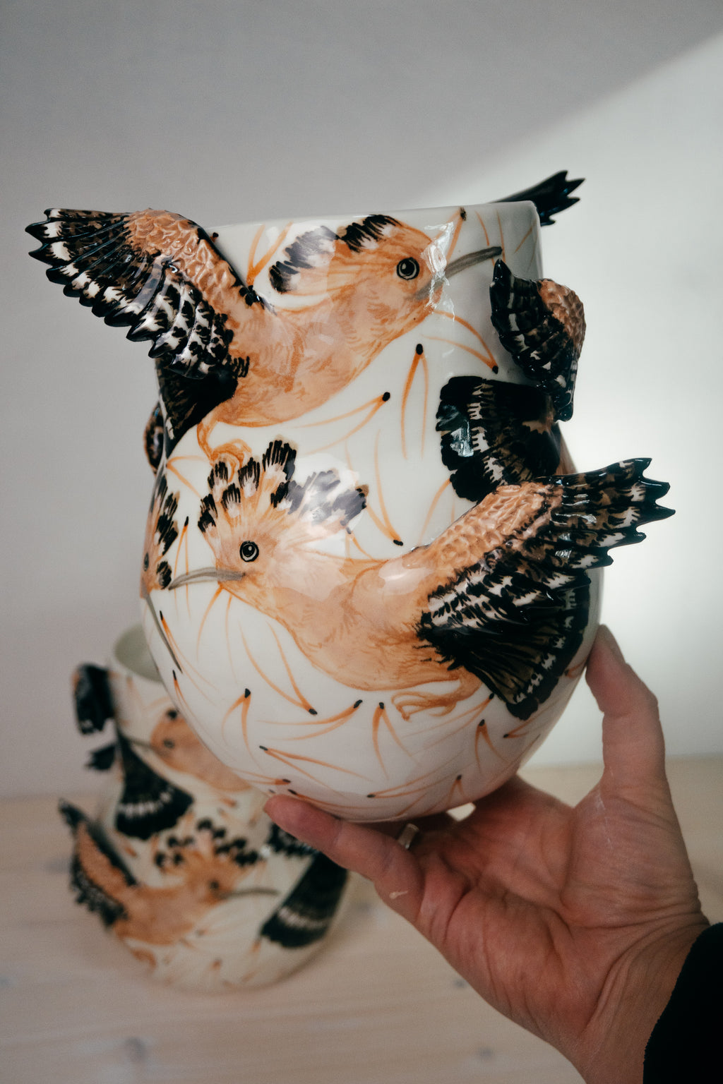 Hoopoe | Porcelain Vase