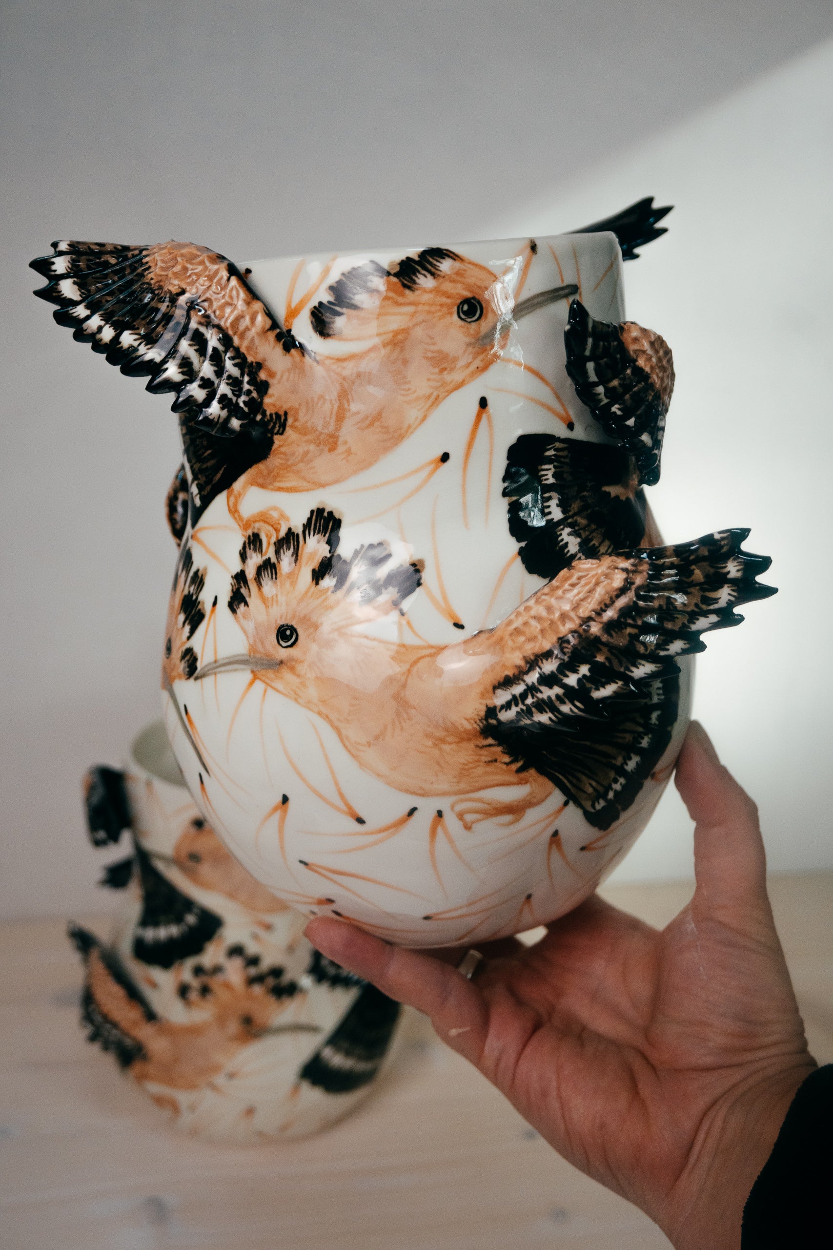 Hoopoe | Porcelain Vase