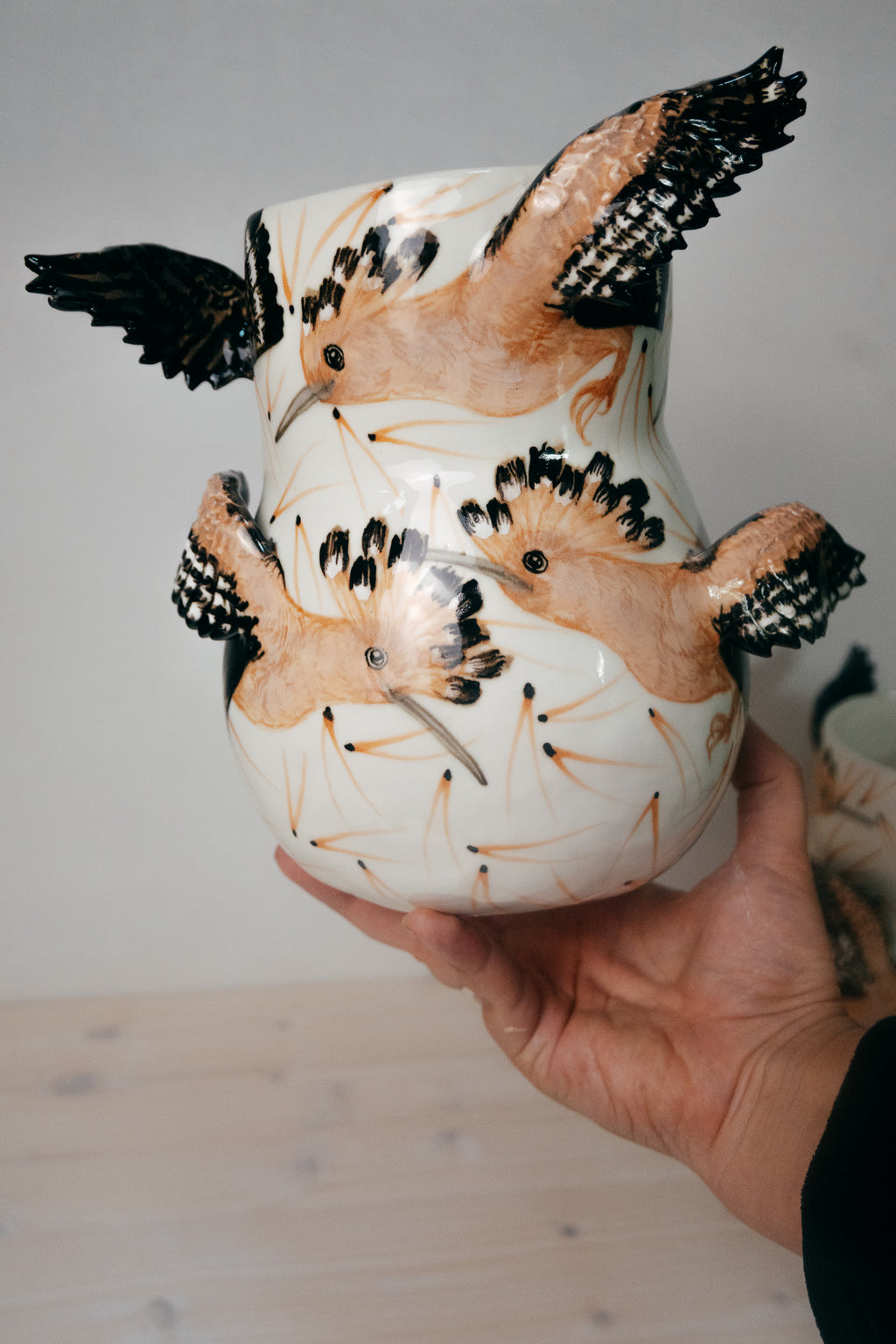 Hoopoe | Porcelain Vase