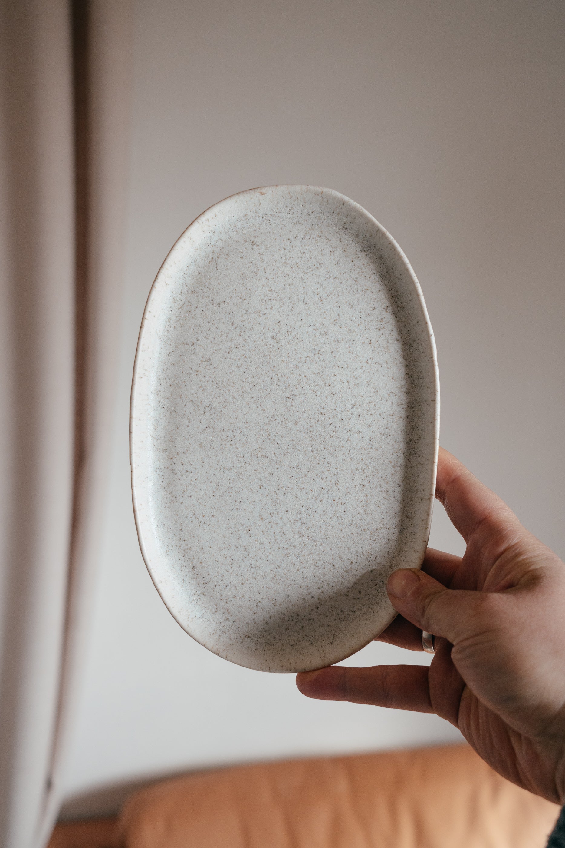 Elliptic plate | Stoneware