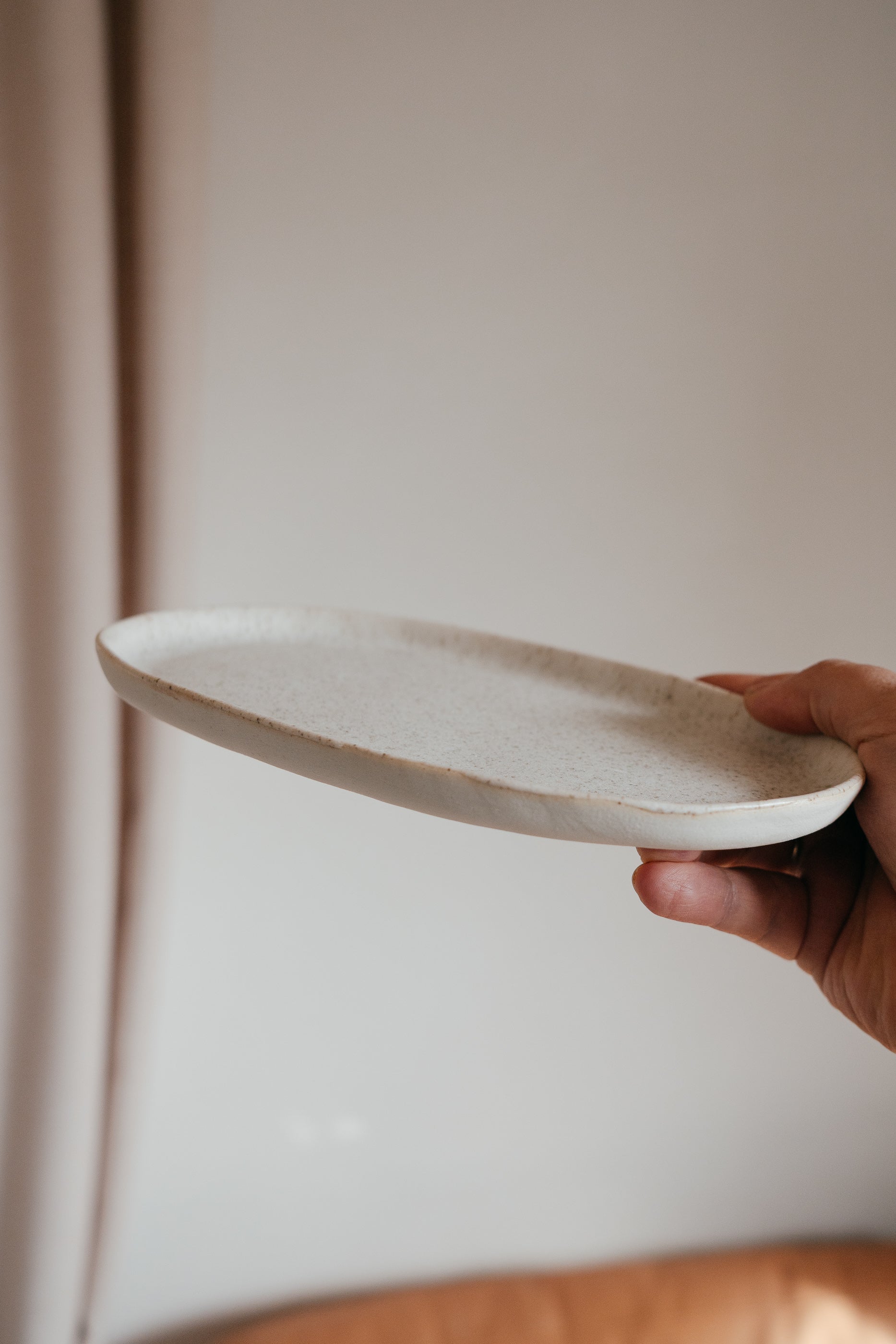 Elliptic plate | Stoneware