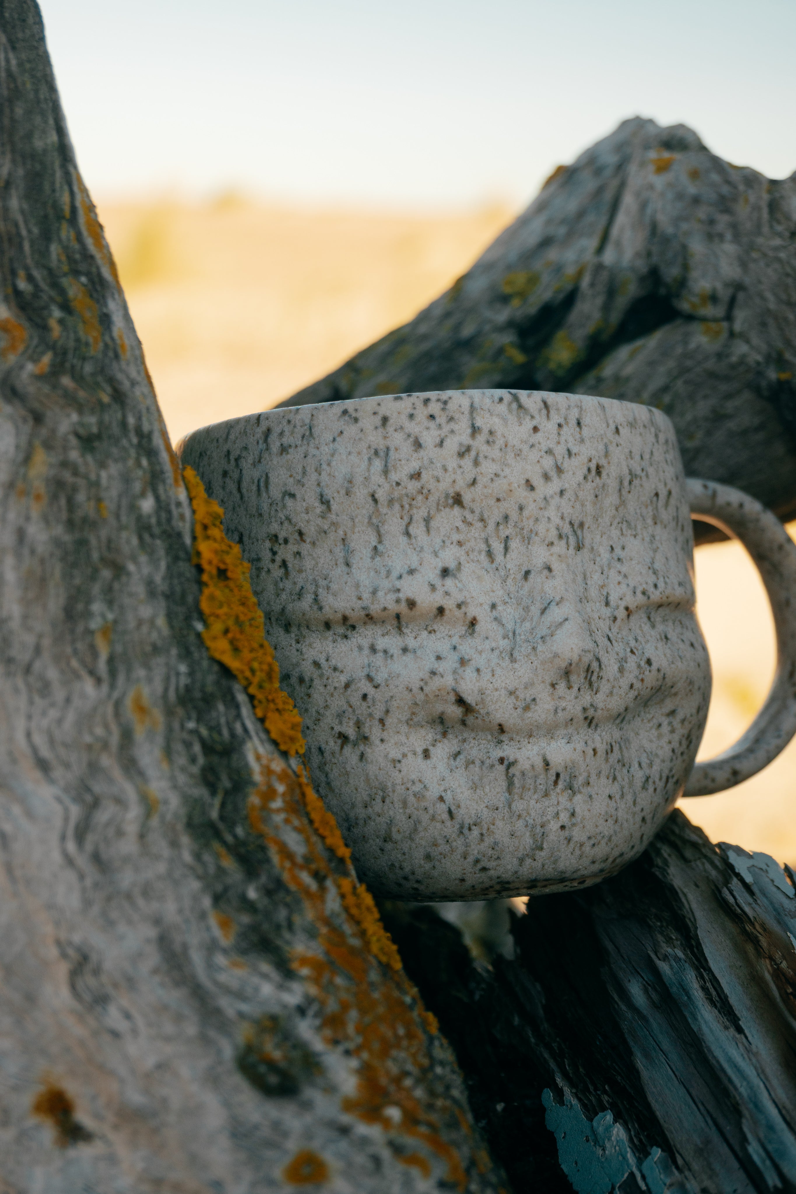 Stoneware Happy face mug