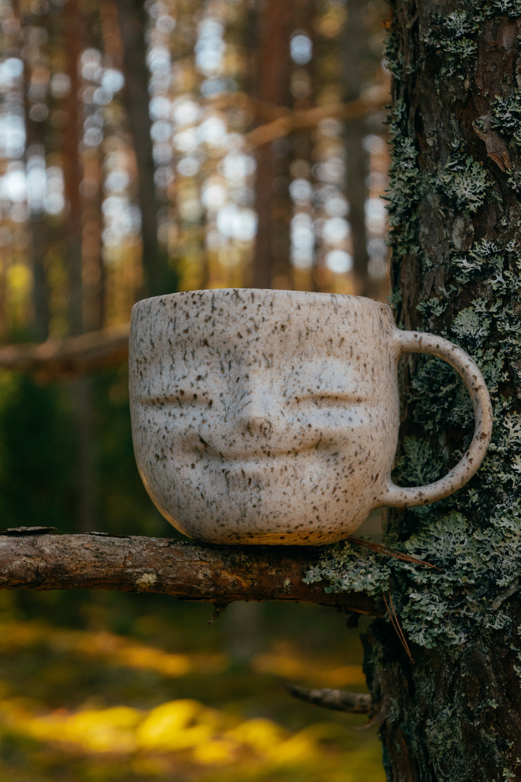 Stoneware Happy face mug