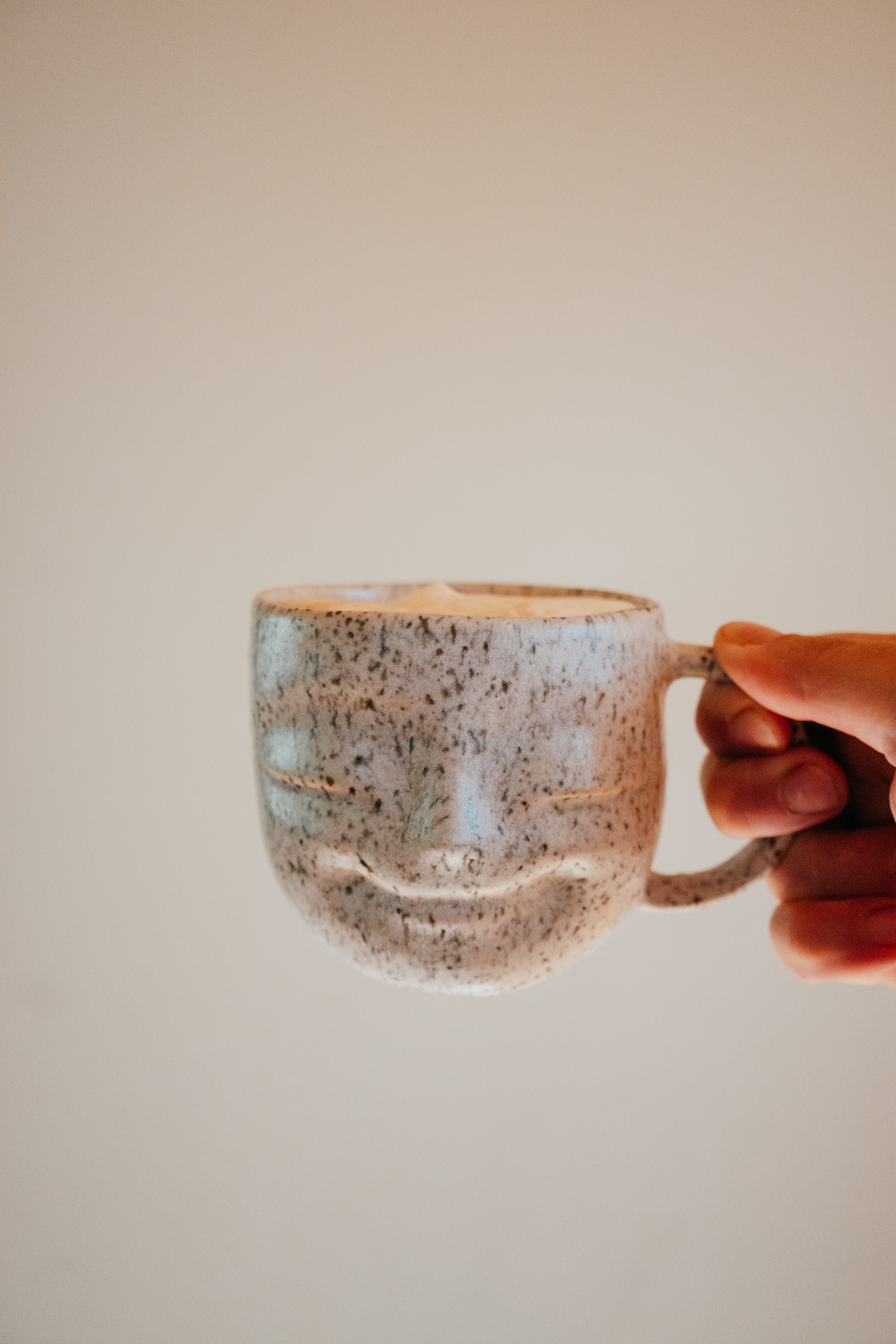 Stoneware Happy face mug