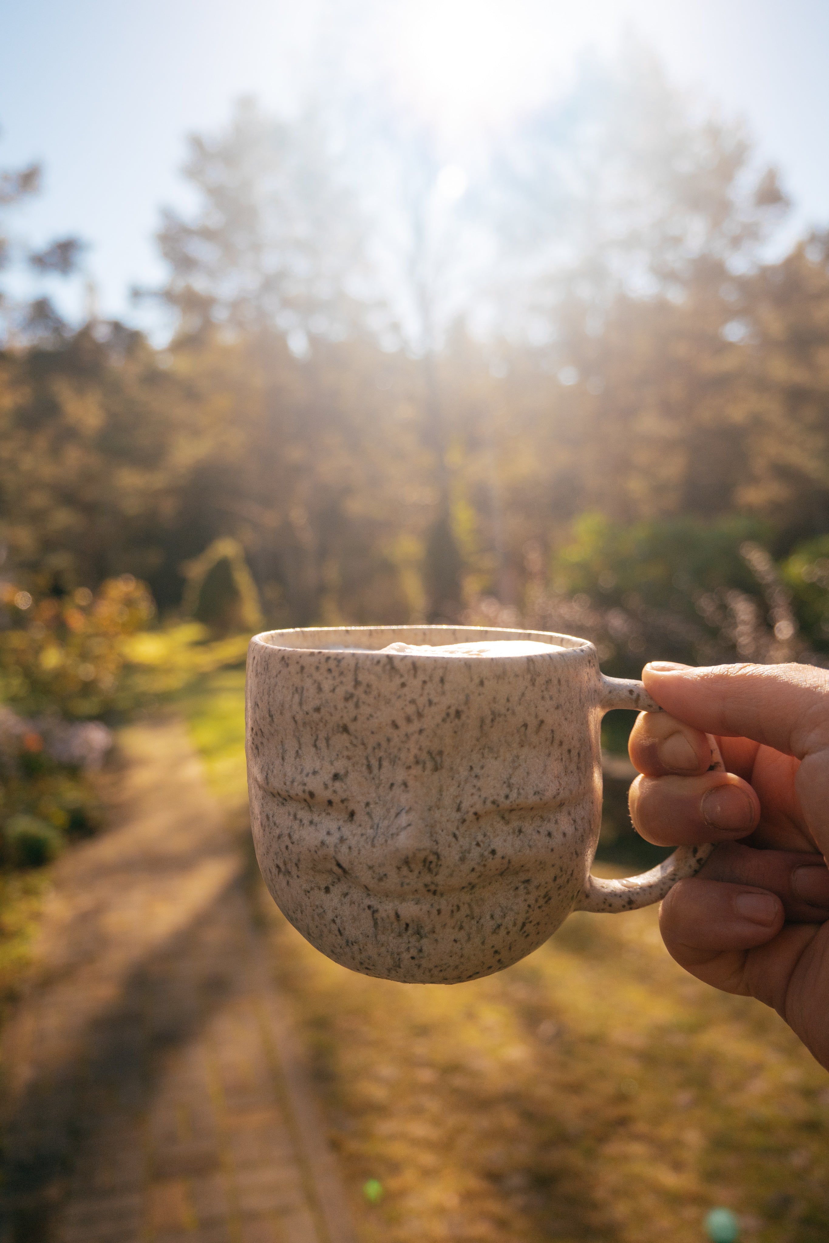 Stoneware Happy face mug