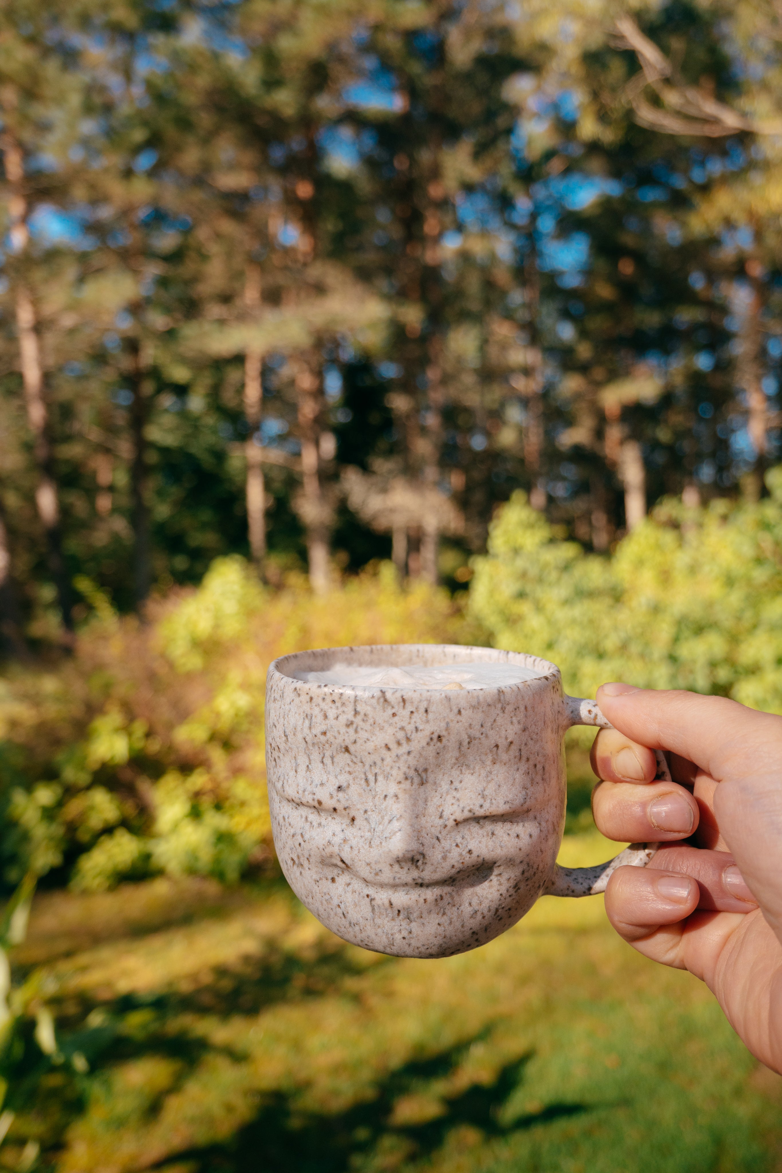 Stoneware Happy face mug
